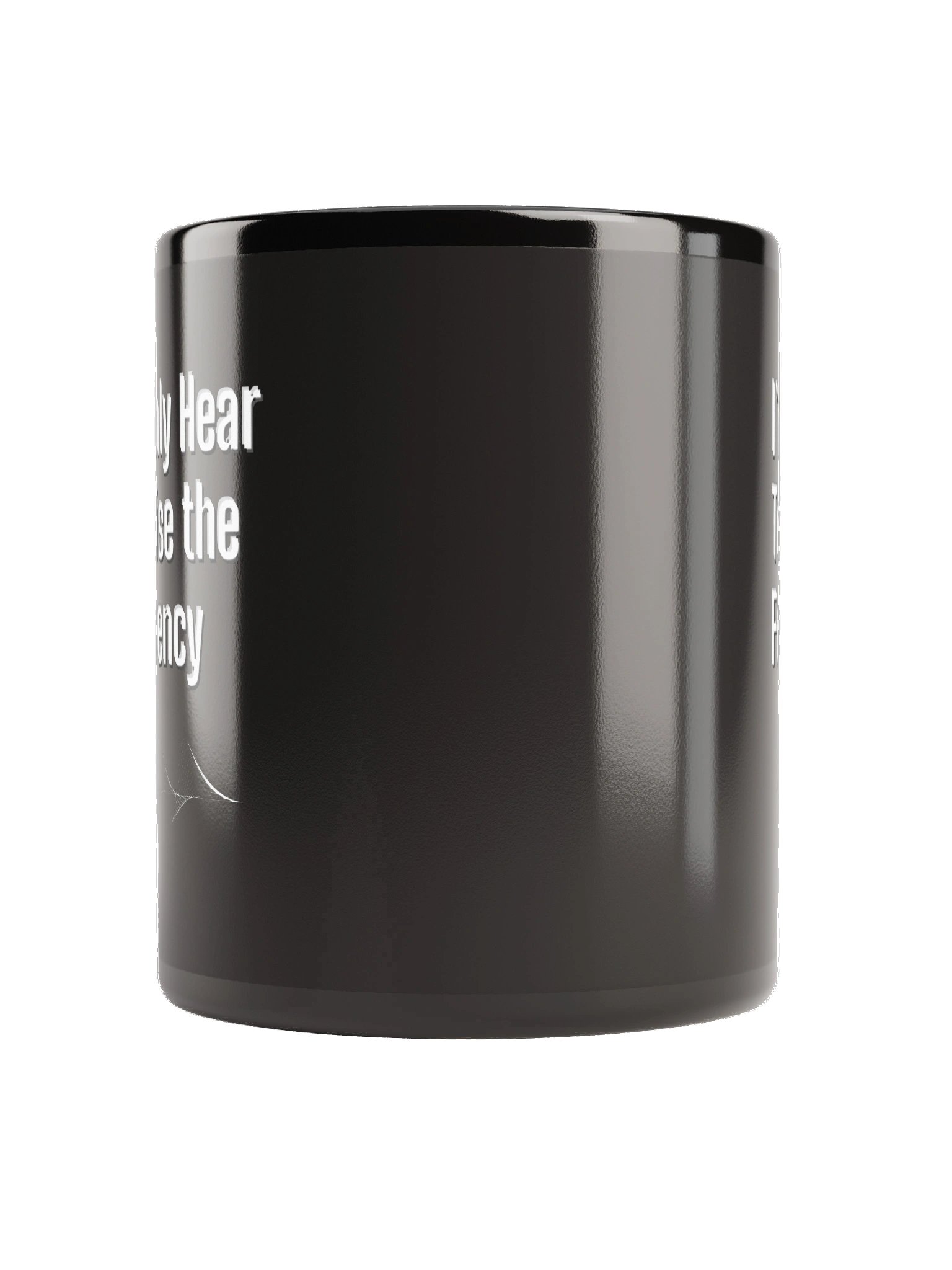 I'm Only Head to Raise the Frequency Black Mug product image (3)