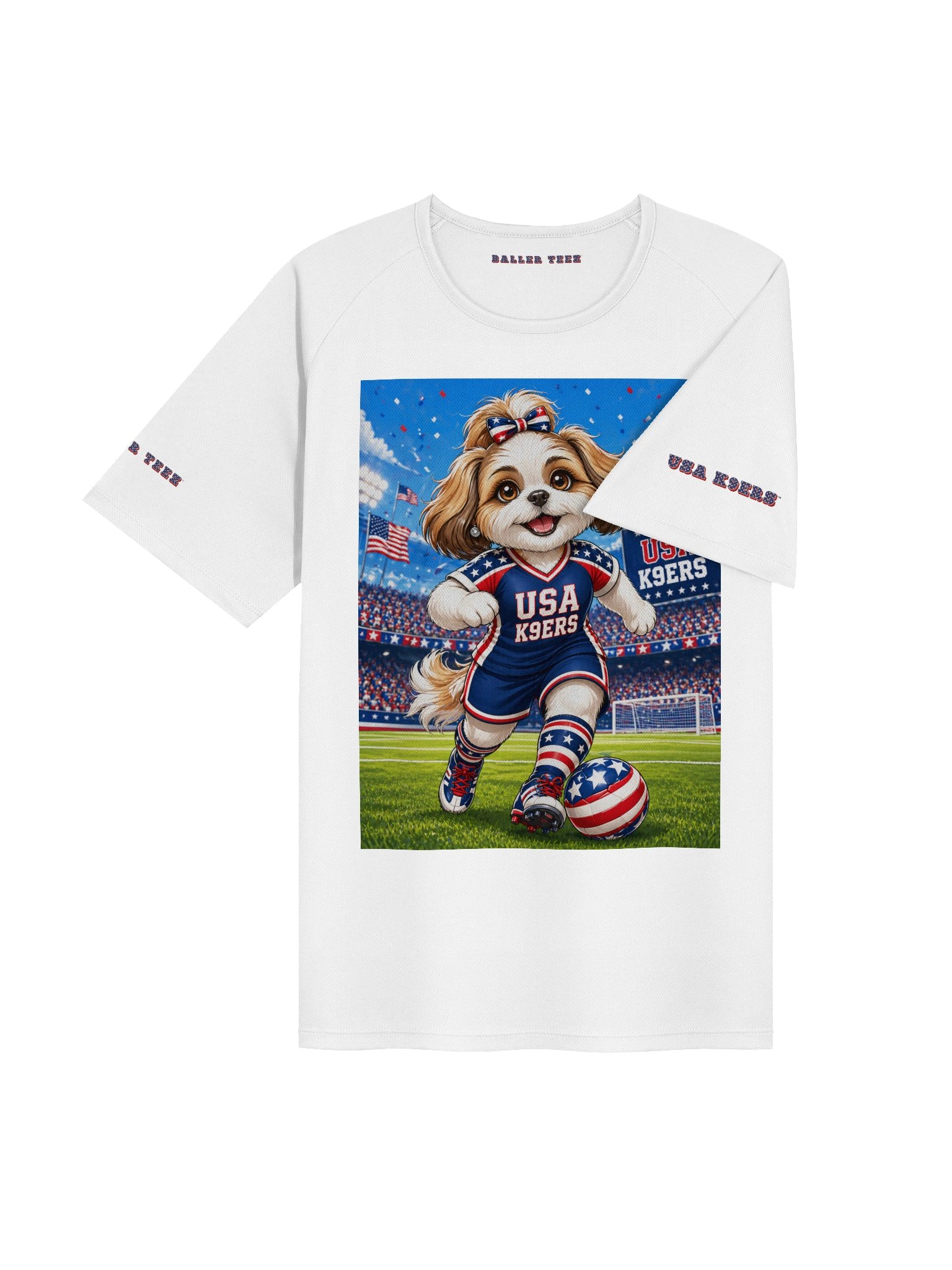 USA K9ERS Soccer Shih Tzu Unisex Sports Jersey product image (4)