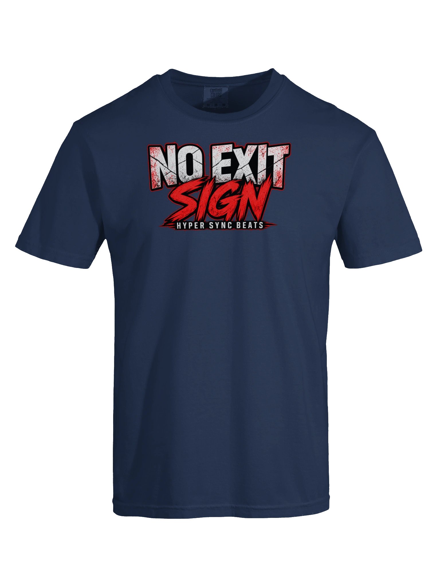 No Exit Sign — Hyper Sync Beats Heavyweight Graphic T-Shirt product image (9)