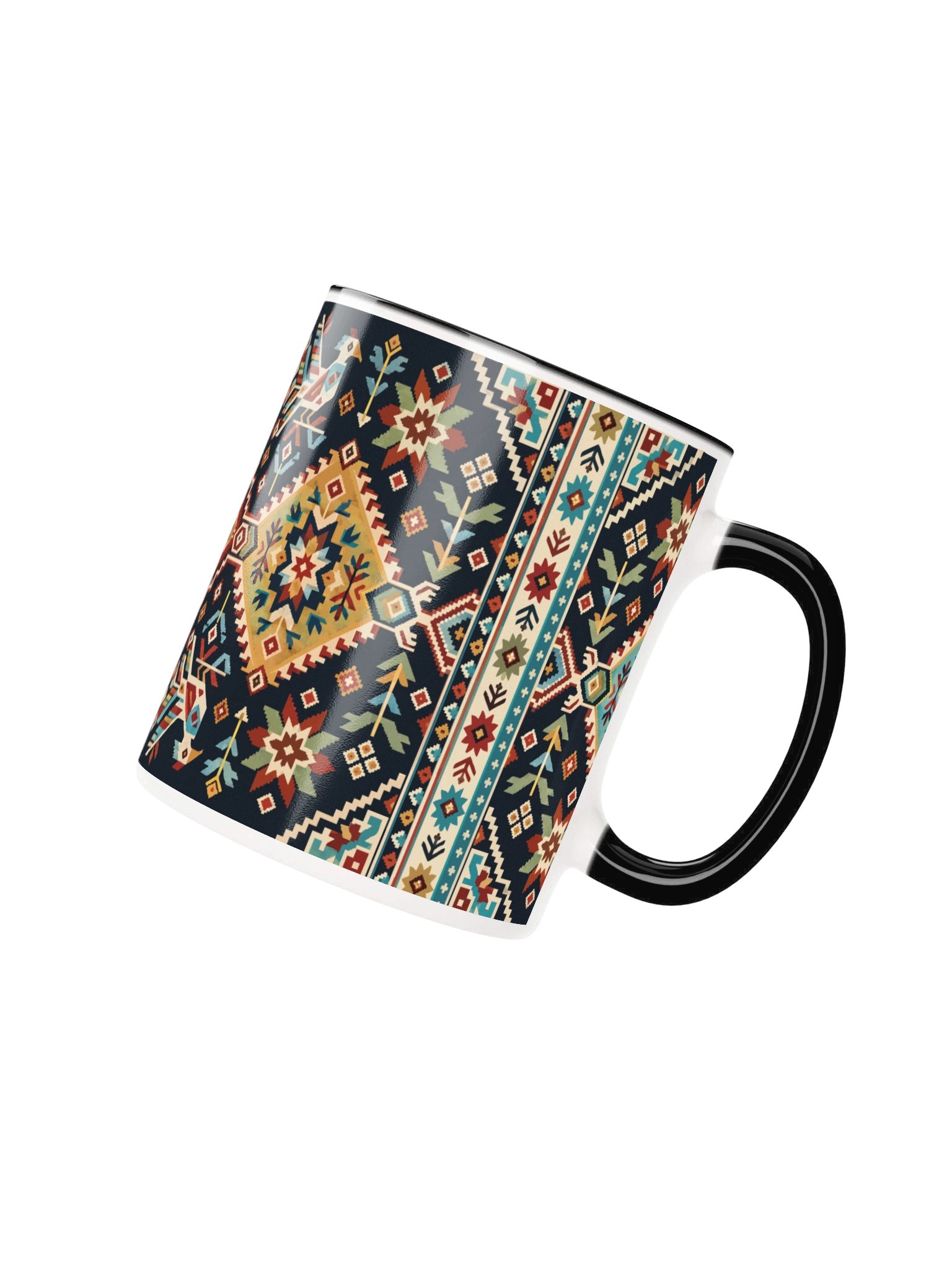 Folk Art Mug – Midnight Mosaic product image (3)