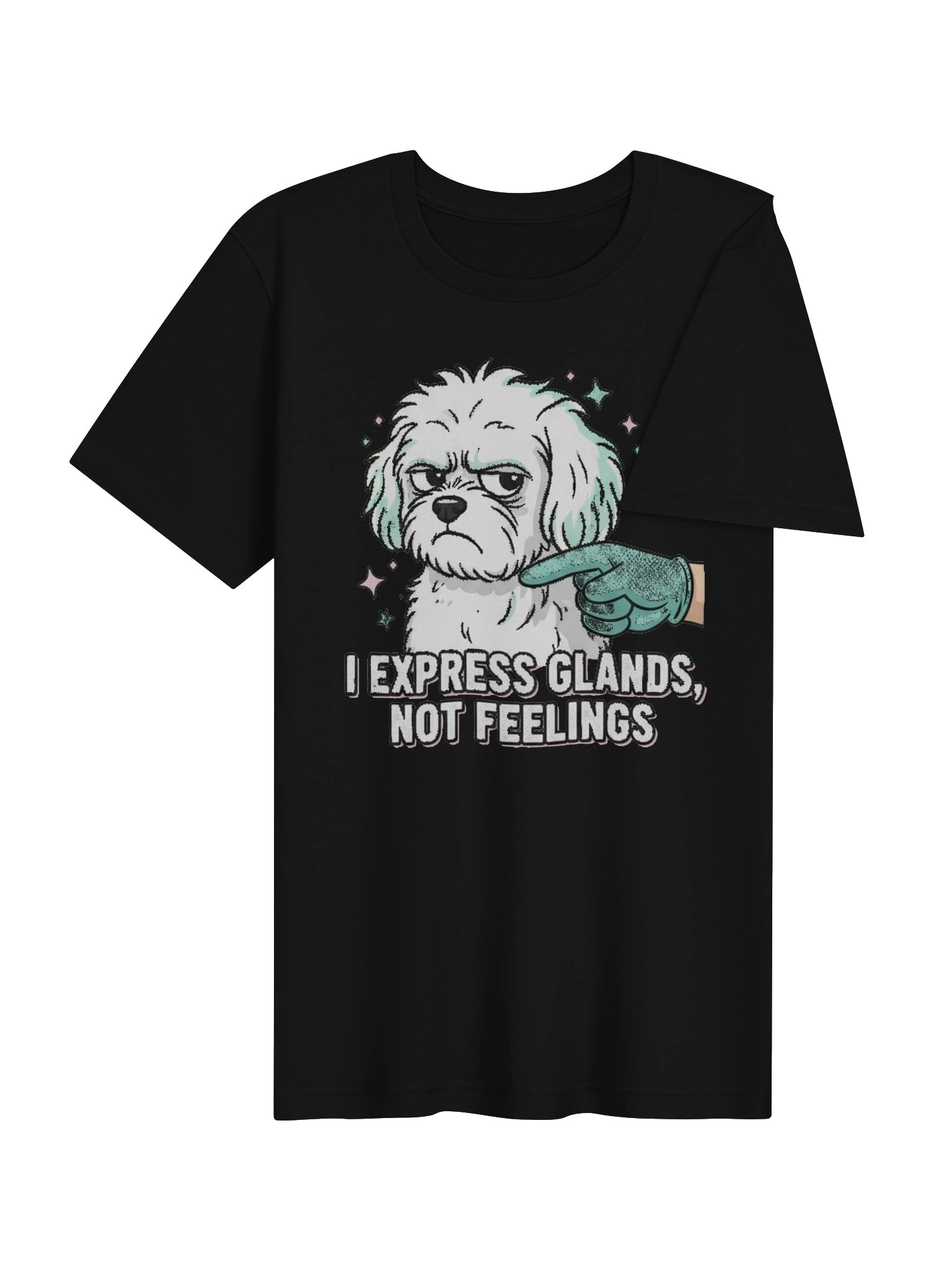 I Express Glands, Not Feelings Grumpy Pup Tee product image (4)
