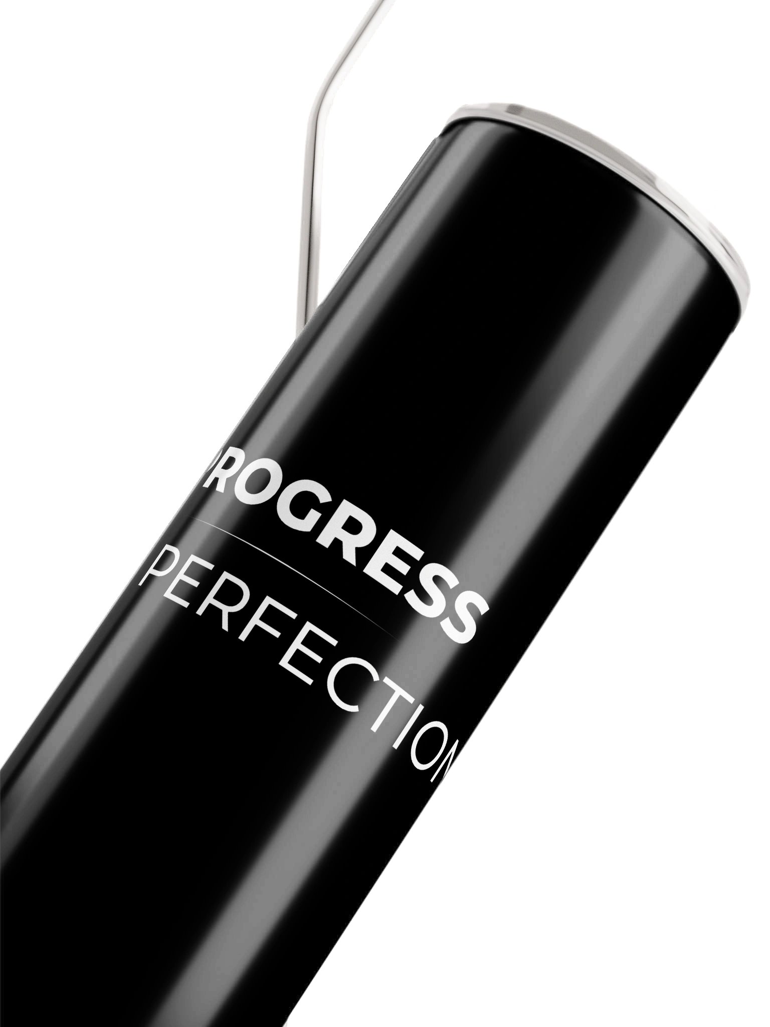 Black Stainless Steel Tumbler - Progress Not Perfection product image (4)