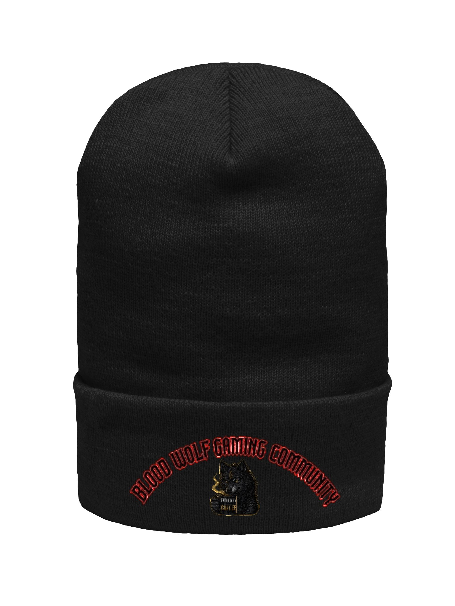 Blood Wolf Gaming Cuffed Beanie product image (6)