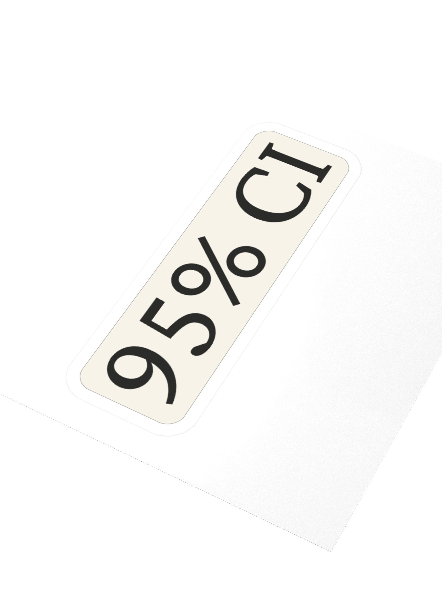 Synthesis — 95% CI Sticker product image (5)
