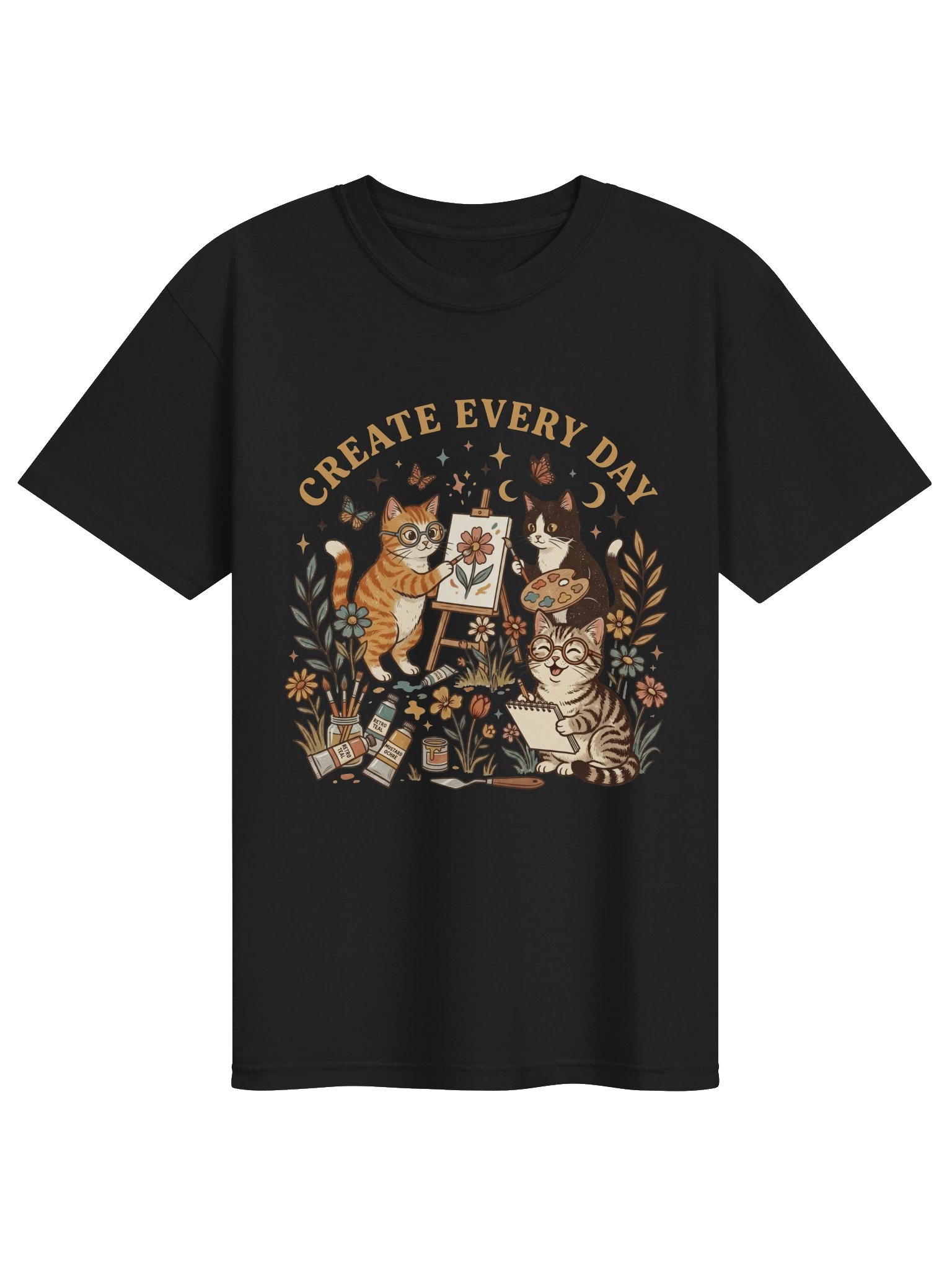 Artist Cats T-Shirt – Cat Lover Shirt product image (1)