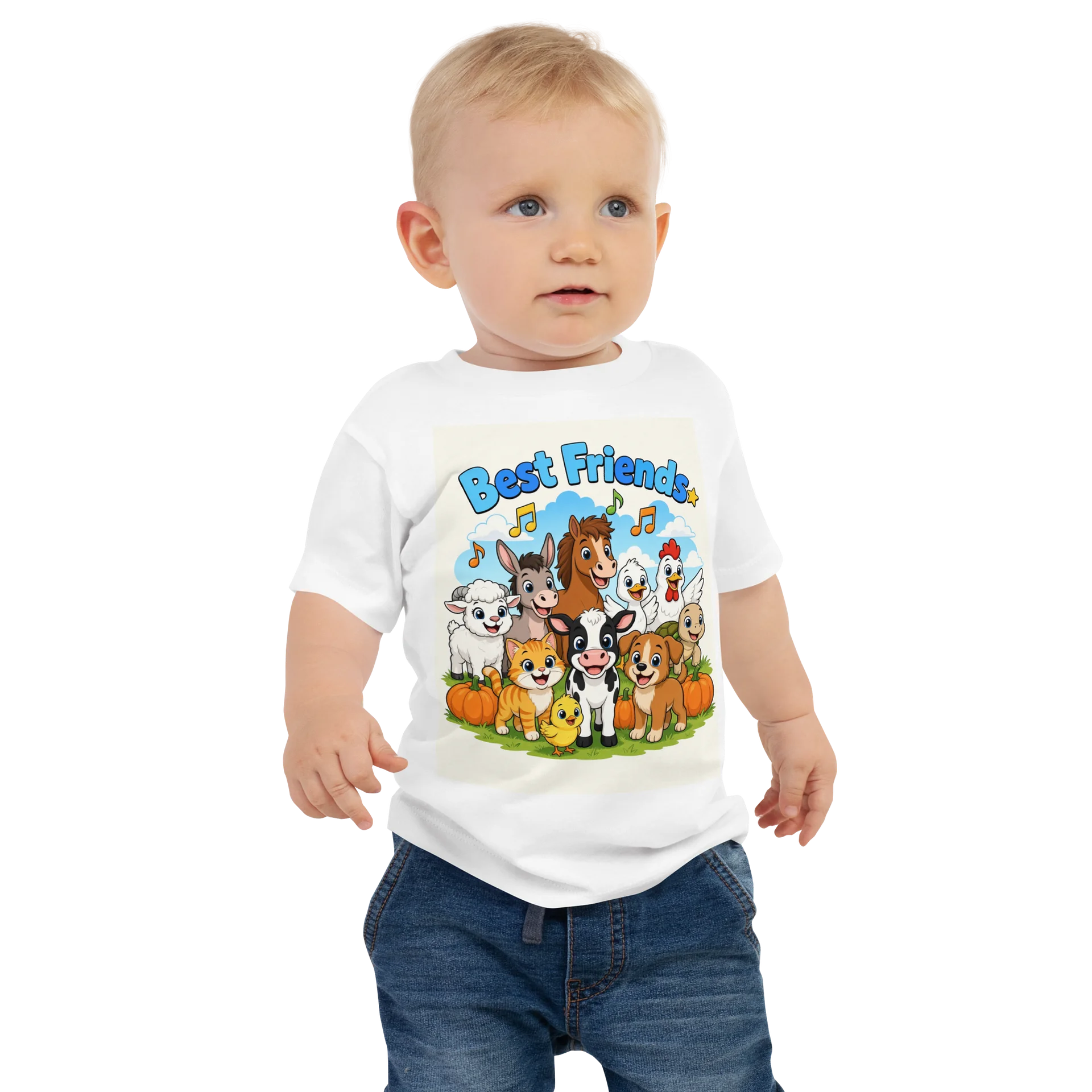 Farm Animal Cartoon Song Baby Tee product image (1)