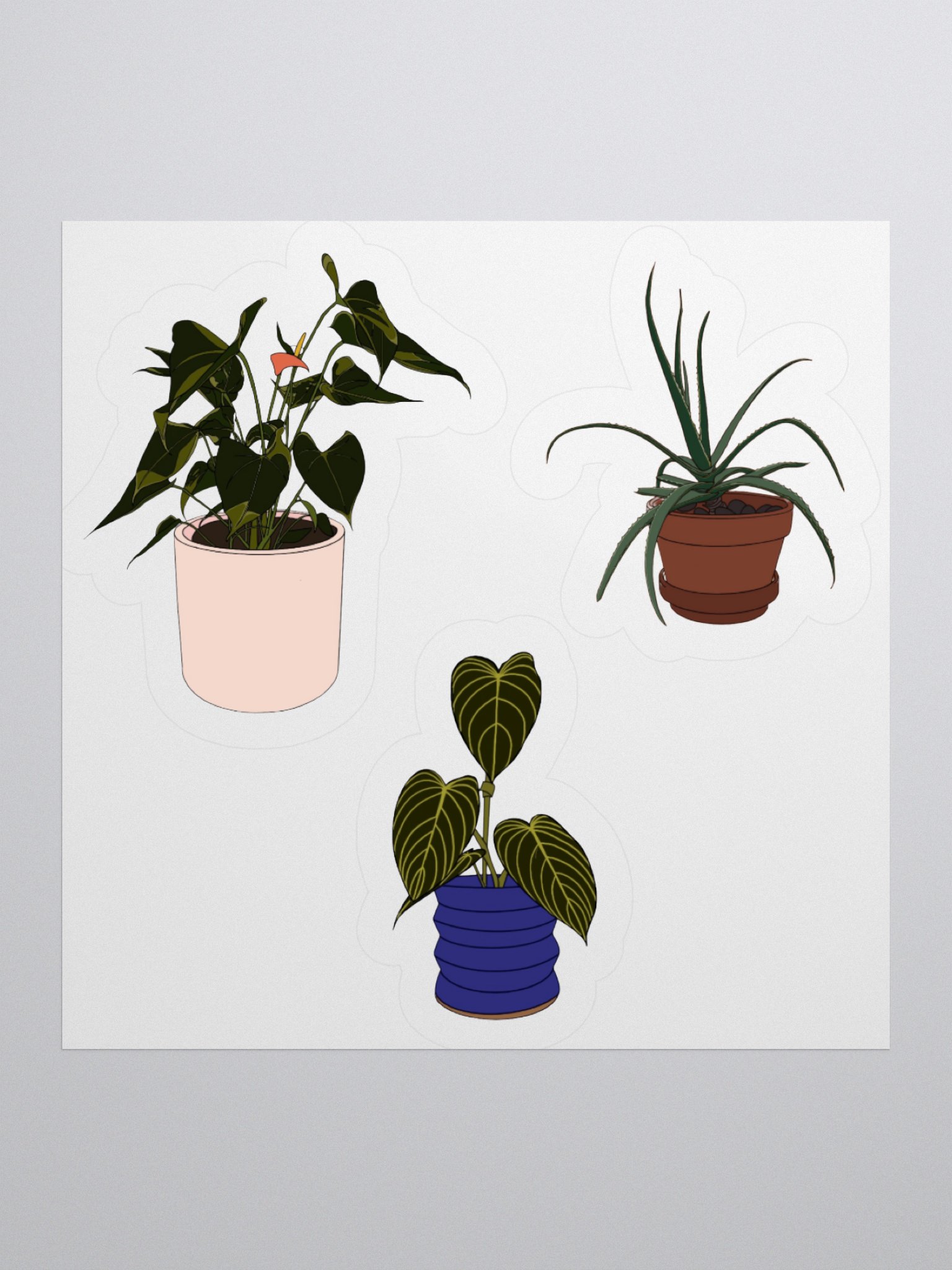 potted plants sticker sheet product image (1)