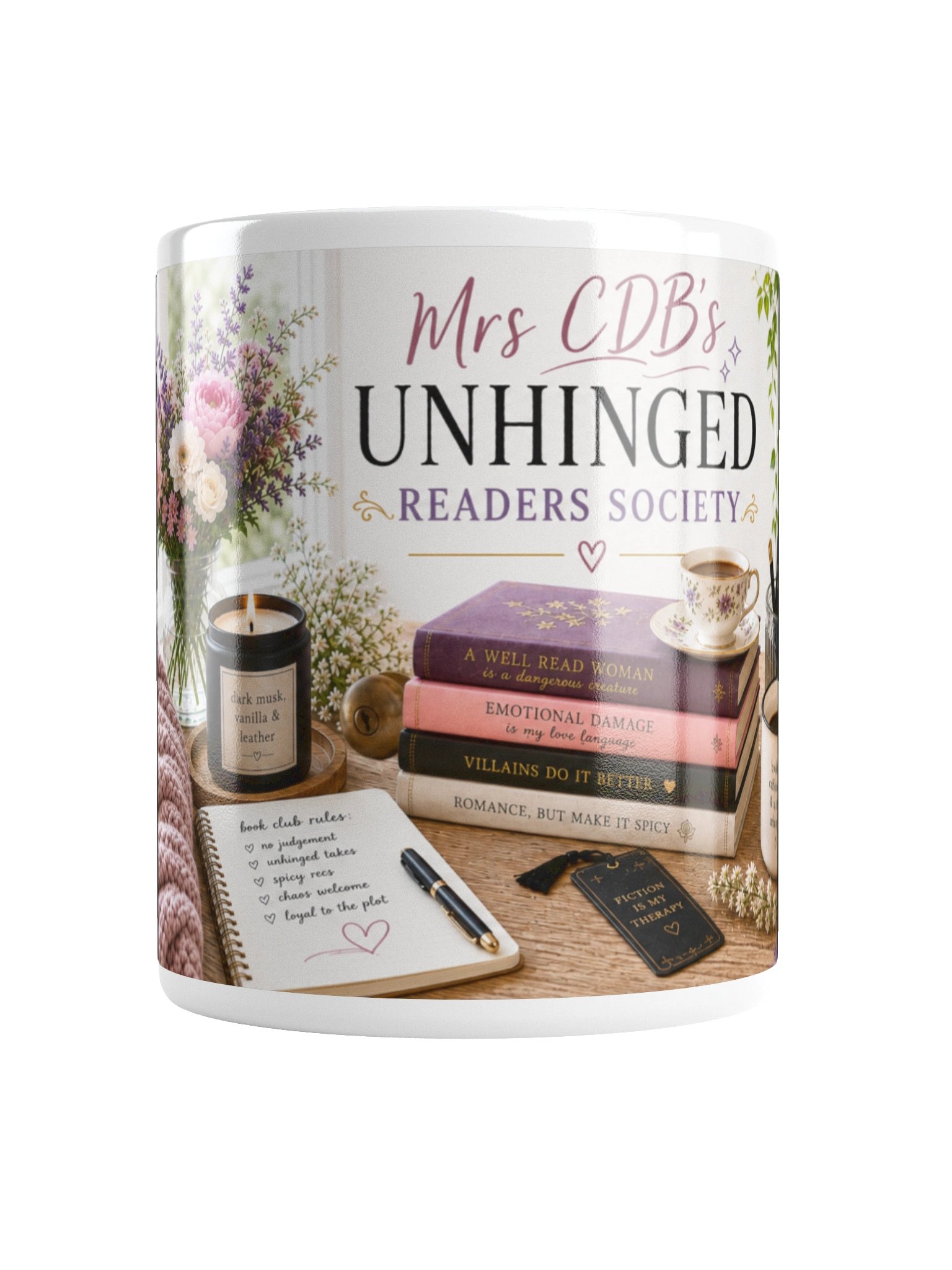 Mrs CDB's Unhinged Readers Society - Mug product image (1)