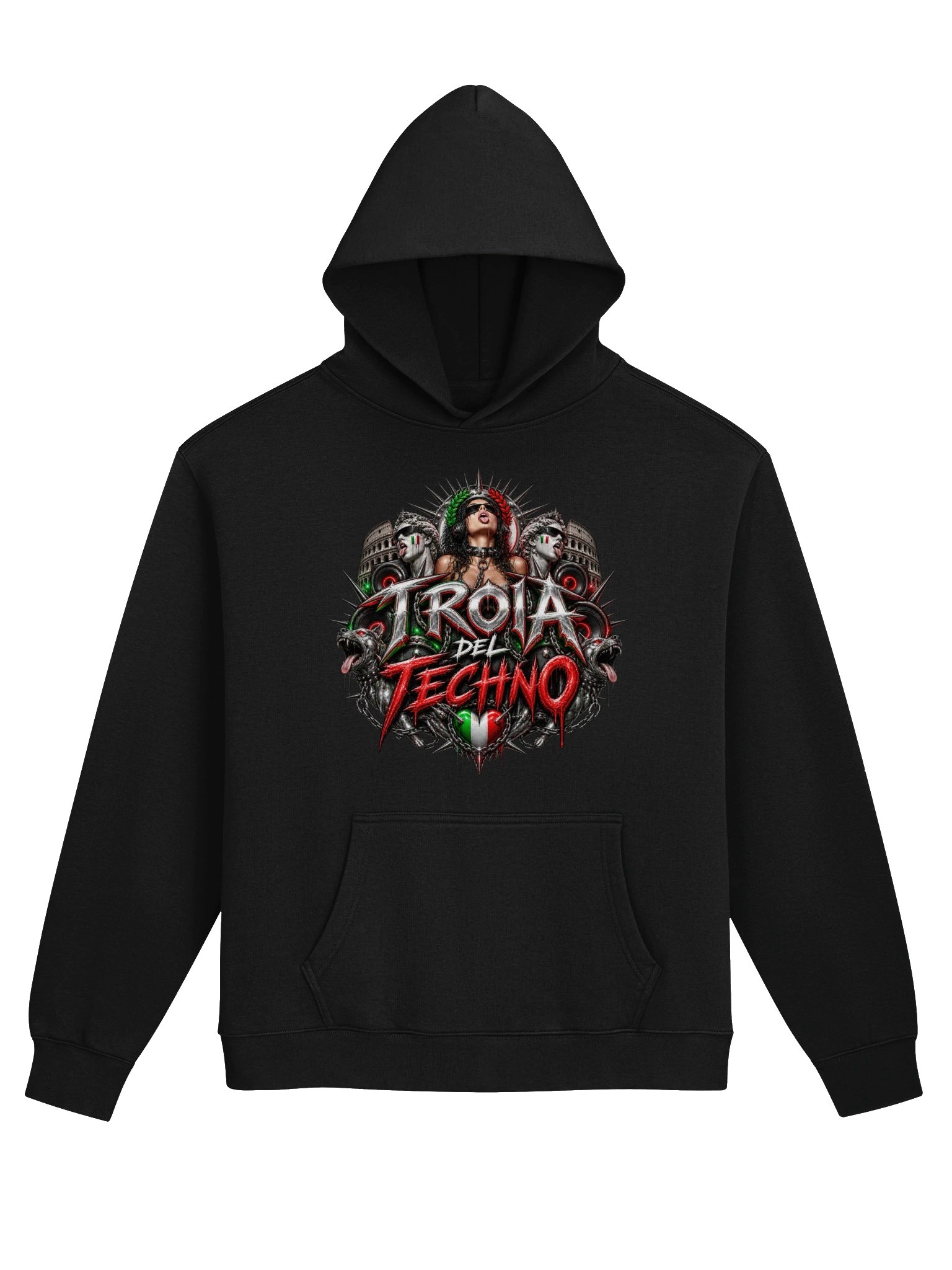 troiadeltechno italian hoodie product image (1)