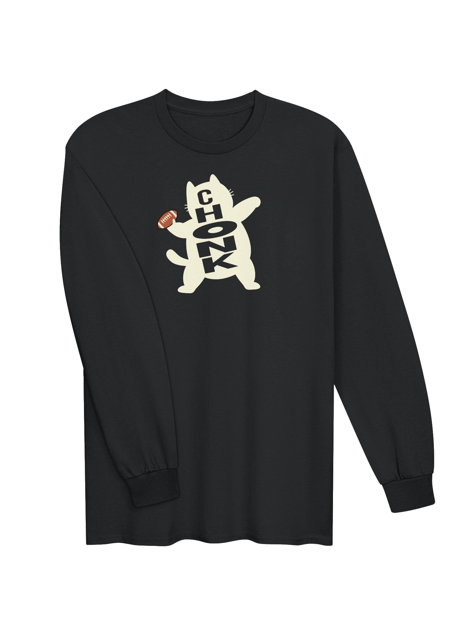 American Football Chonk Cat 2 - Unisex Adult Long Sleeve T-shirt product image (2)