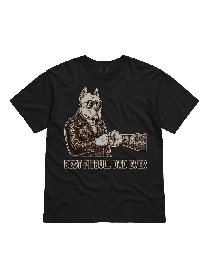 Best Pitbull Dad Fist Bump Tee product image (2)
