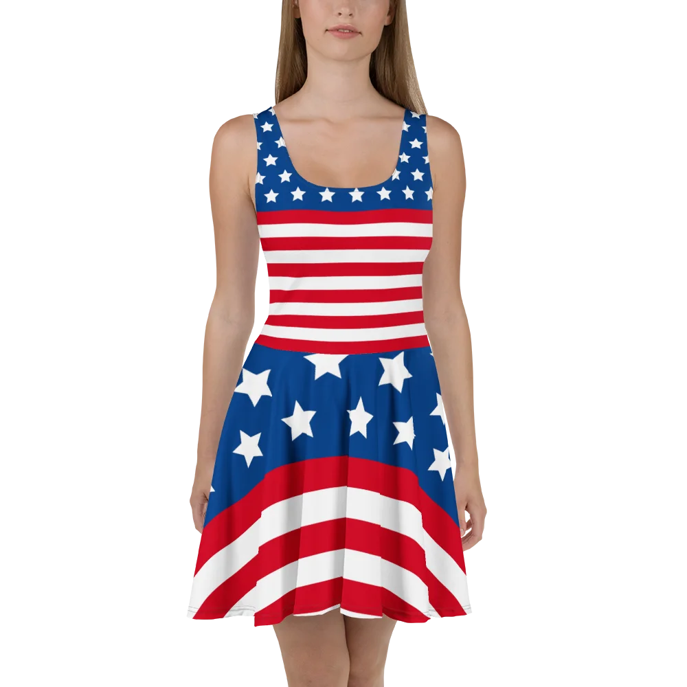Stars & Stripes All-Over Skater Dress product image (2)