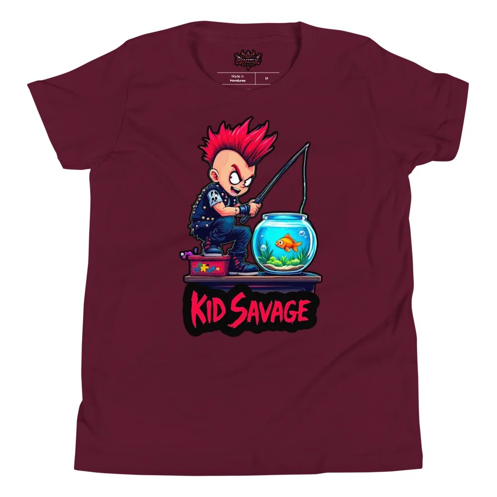 Kid Savage Gone Fishin T Shirt product image (1)