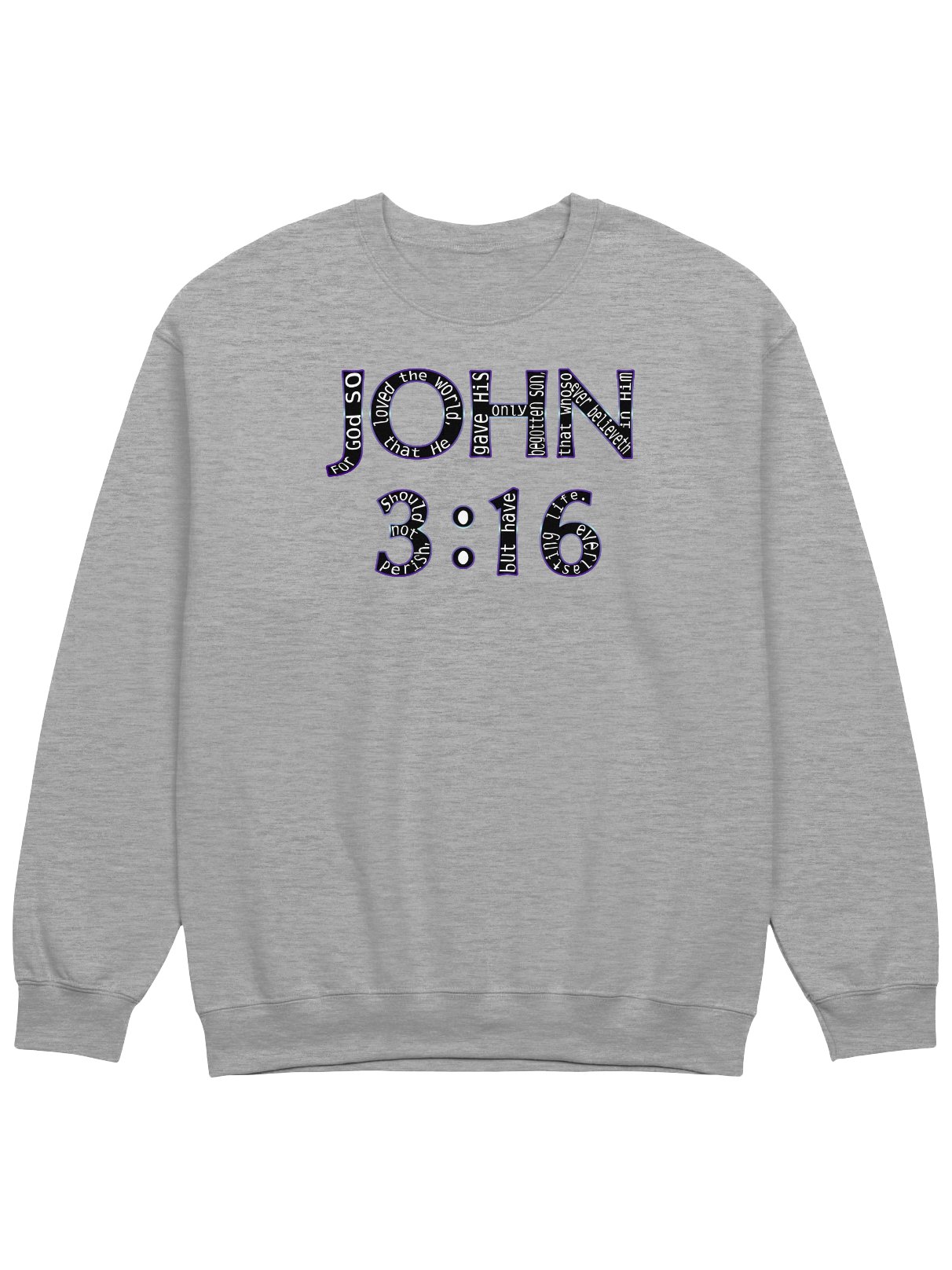 John 3:16 With Verse Sweatshirt product image (1)