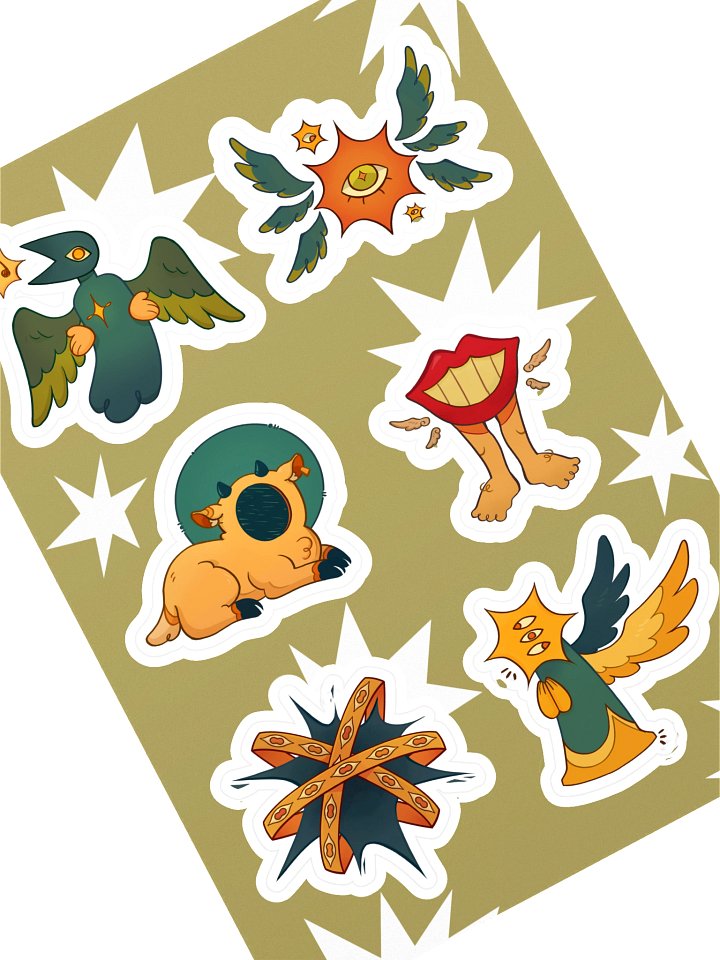 angel sticker sheet product image (1)