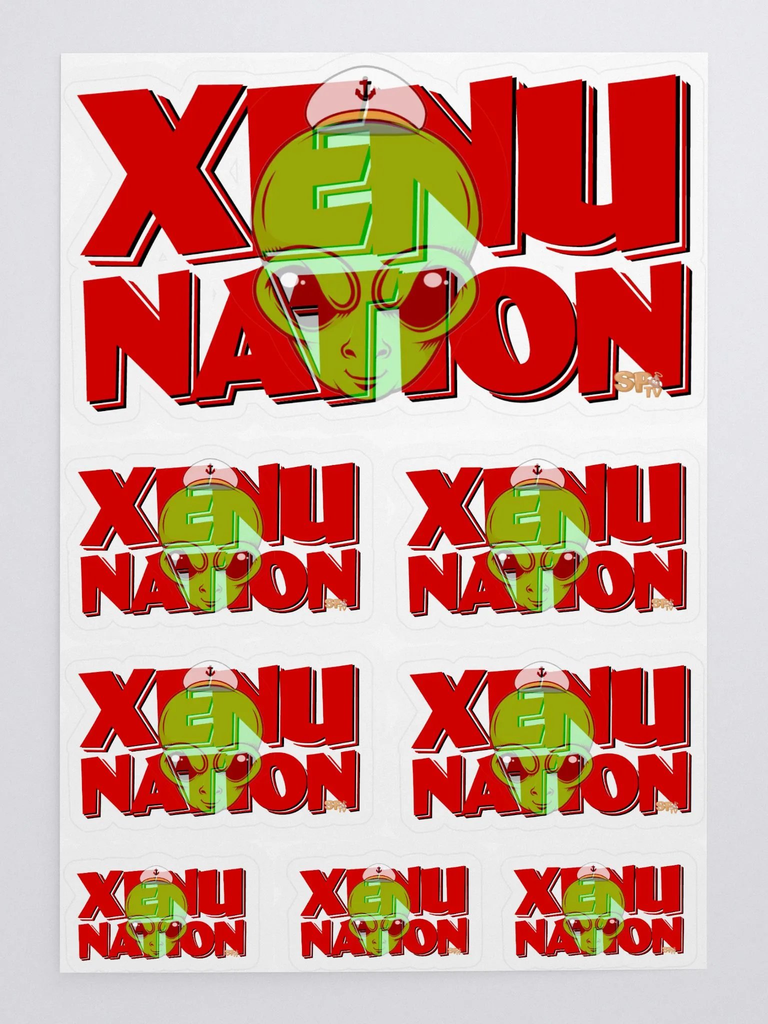 Xenu Nation Kiss Cut Sticker Sheet product image (1)