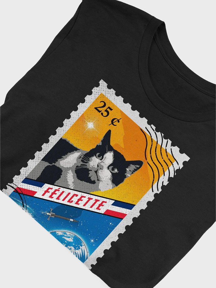 Felicette, First cat in space, France, 1963 — Unisex t-shirt, space t-shirt product image (2)