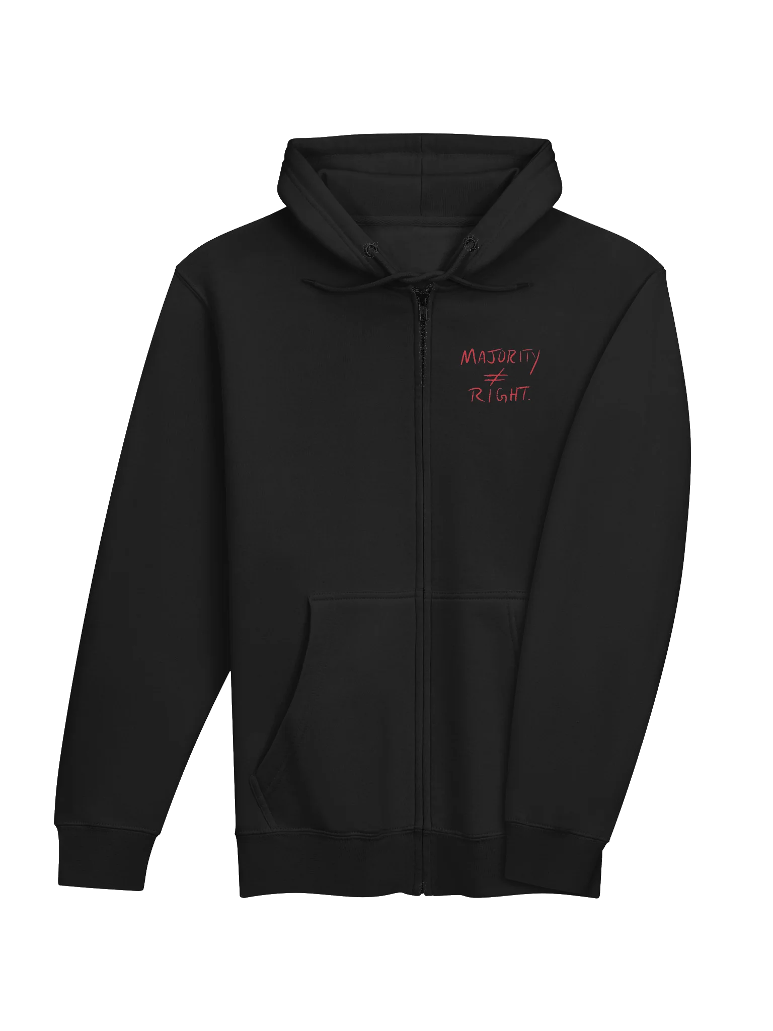 Majority≠Right zip hoodie product image (19)