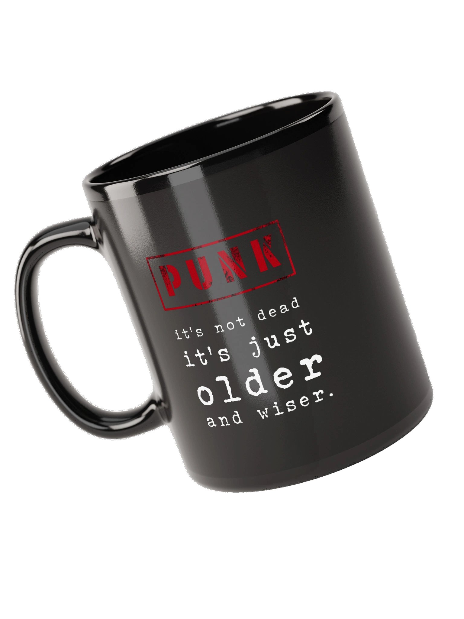 PUNK Older and Wiser Ceramic Mug – Black product image (5)