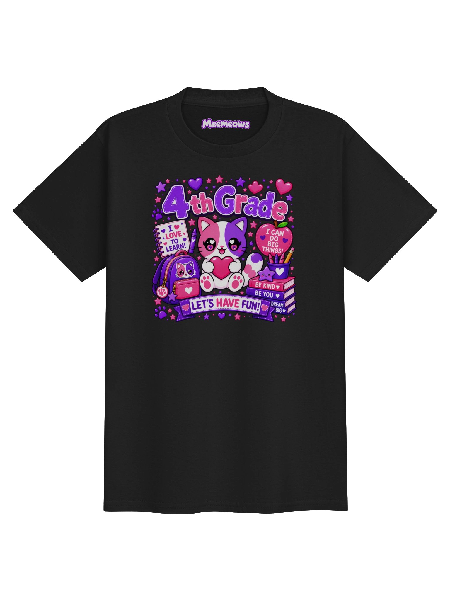 MeeMeows 4th Grade Learning Adventure Tee product image (1)