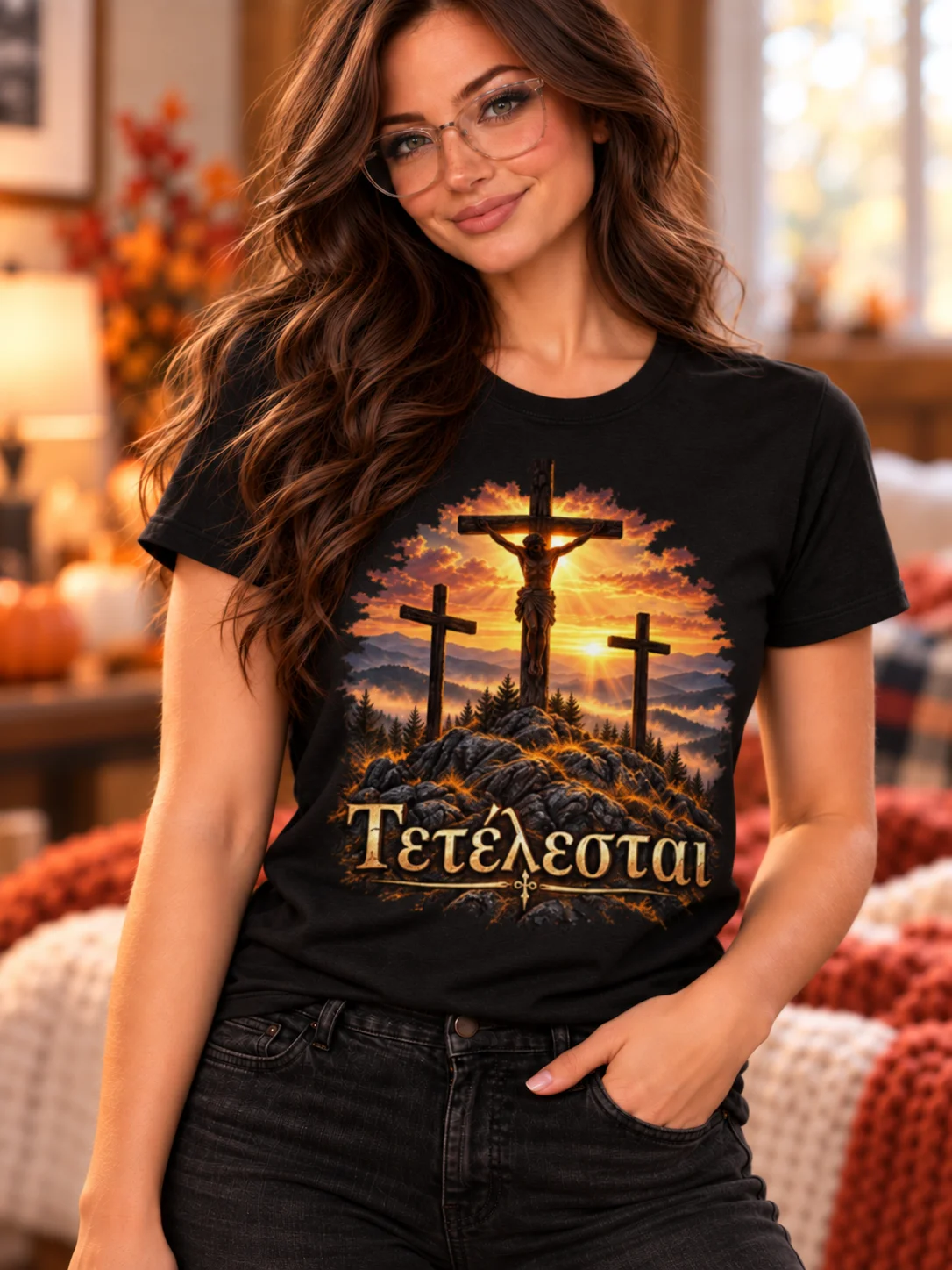 Tetelestai It Is Finished Christian T-Shirt – John 19:30 Cross Tee product image (2)