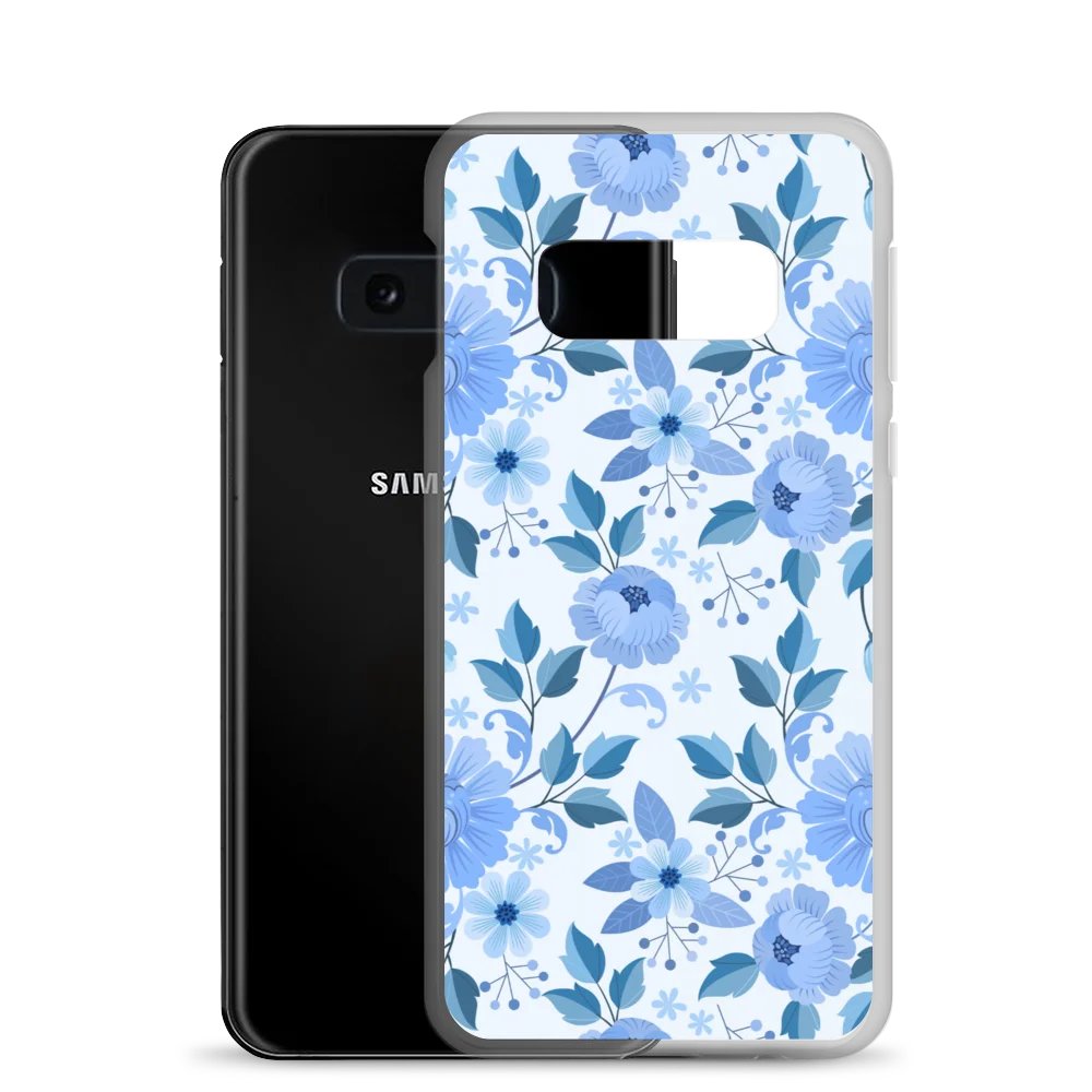 Blue Floral Harmony Samsung® Case product image (24)