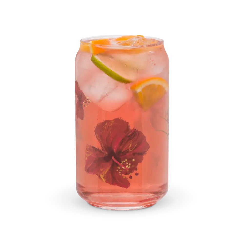 Can Shaped Glass con Flores product image (9)