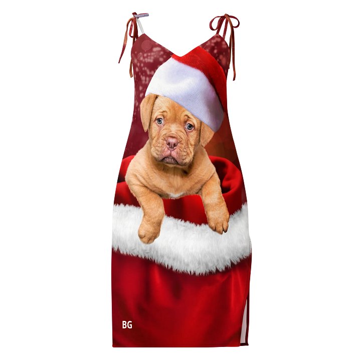 'It's Christmas' Santa Paws All-Over Slip Dress product image (1)