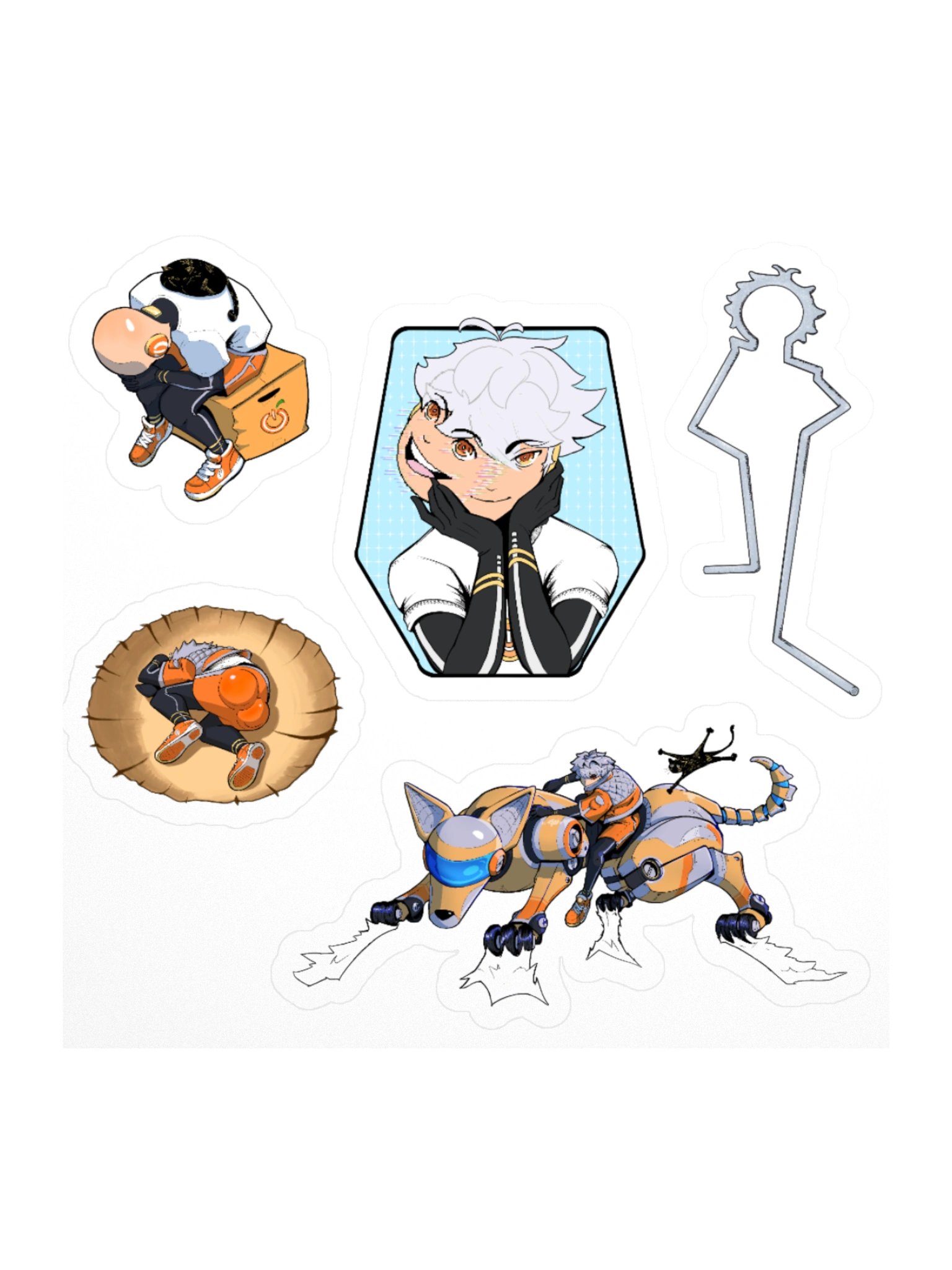 PowerGuyGG "Is that an Anime Reference??" Sticker Sheet product image (1)
