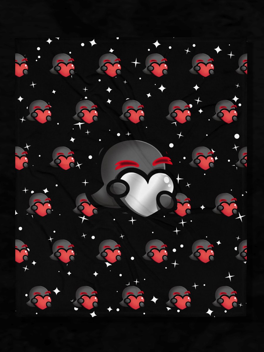 Heart Spam Space Throw Blanket product image (1)