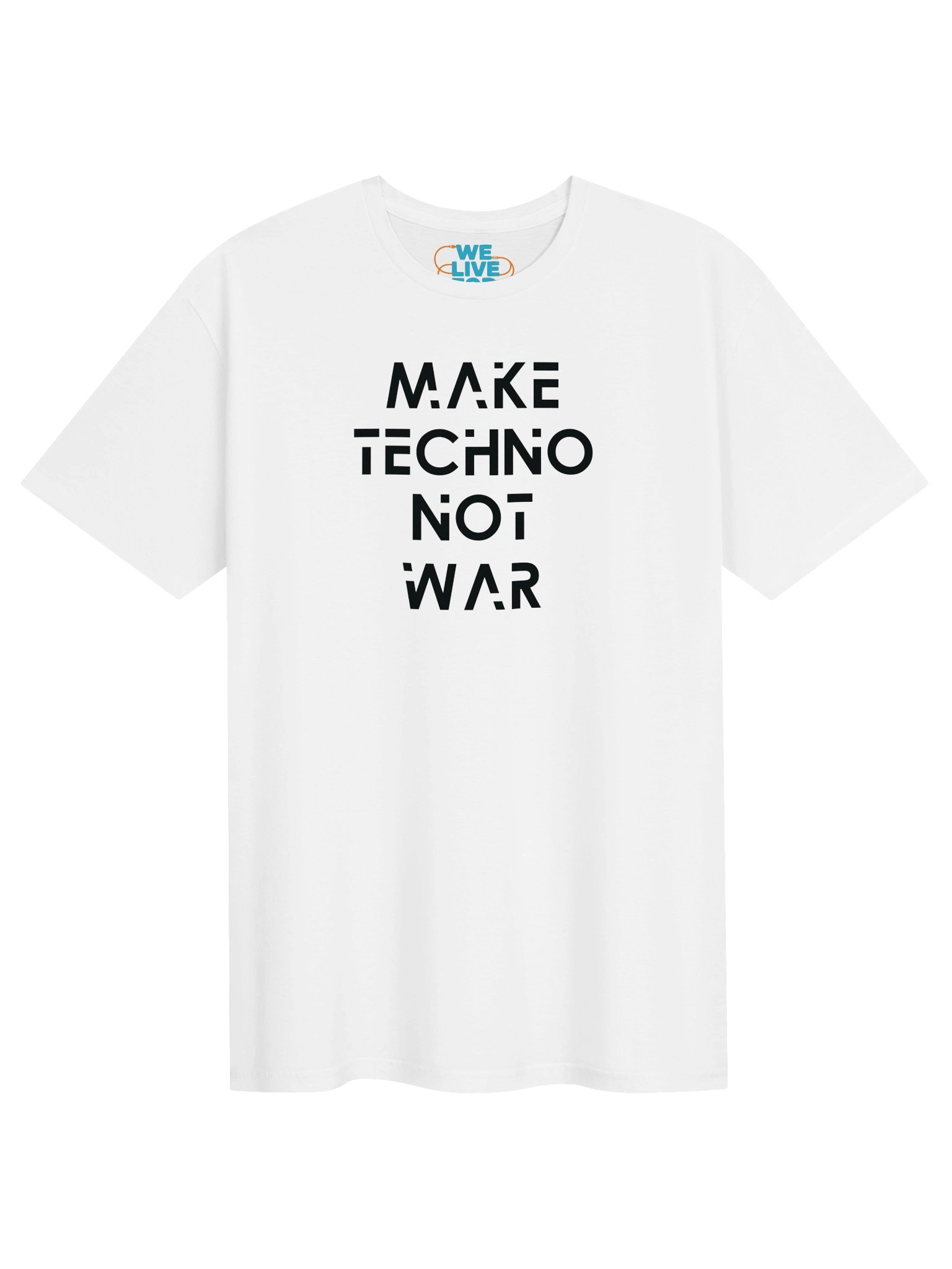 Make Techno Not War Black Logo Unisex T-shirt product image (1)