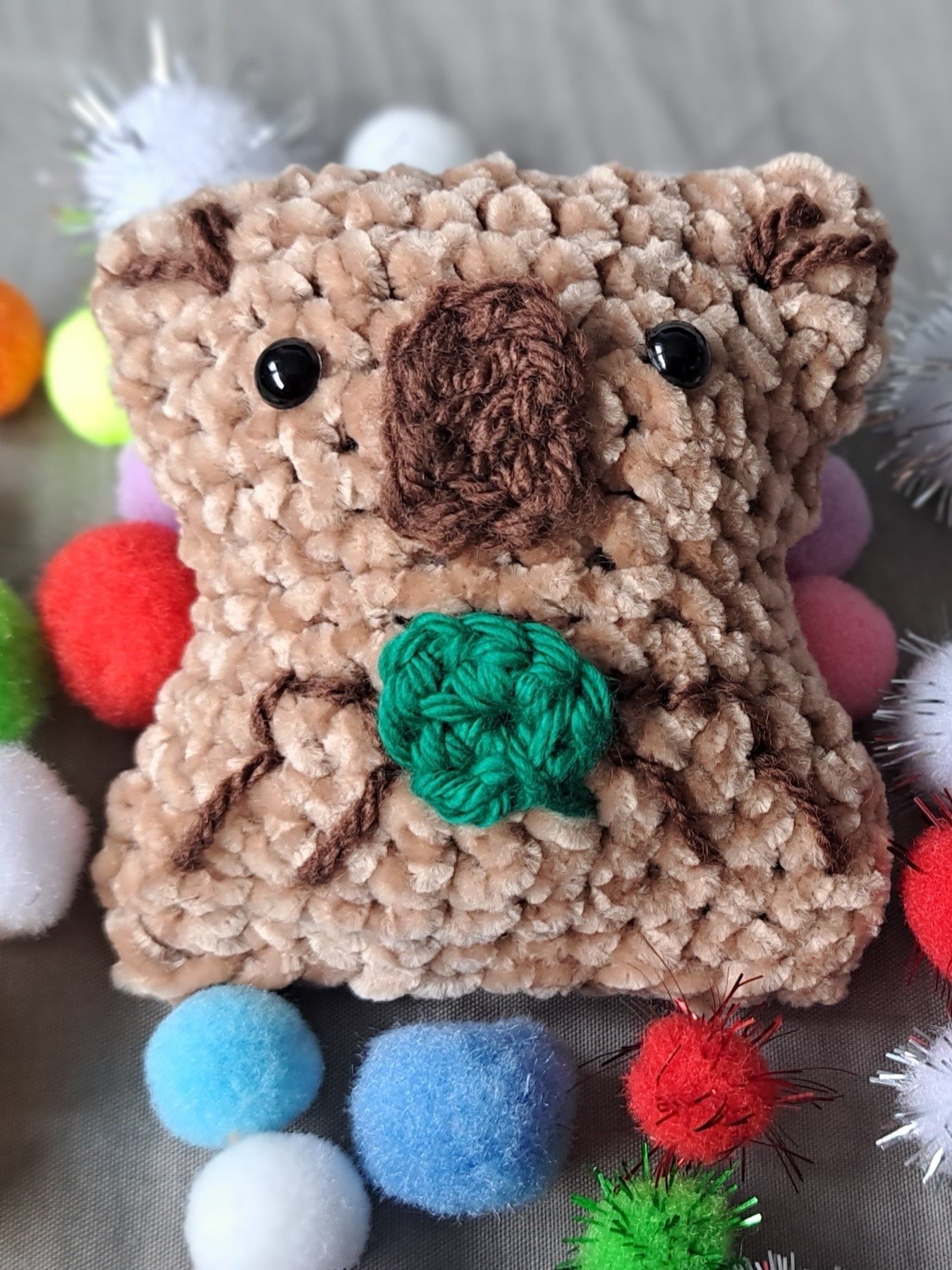 鉤織童年回憶 - 朱古力小樹熊仔餅乾 Crochet Pattern in PDF + Tutorial Video - Mini Choco Koala Cookie product image (1)