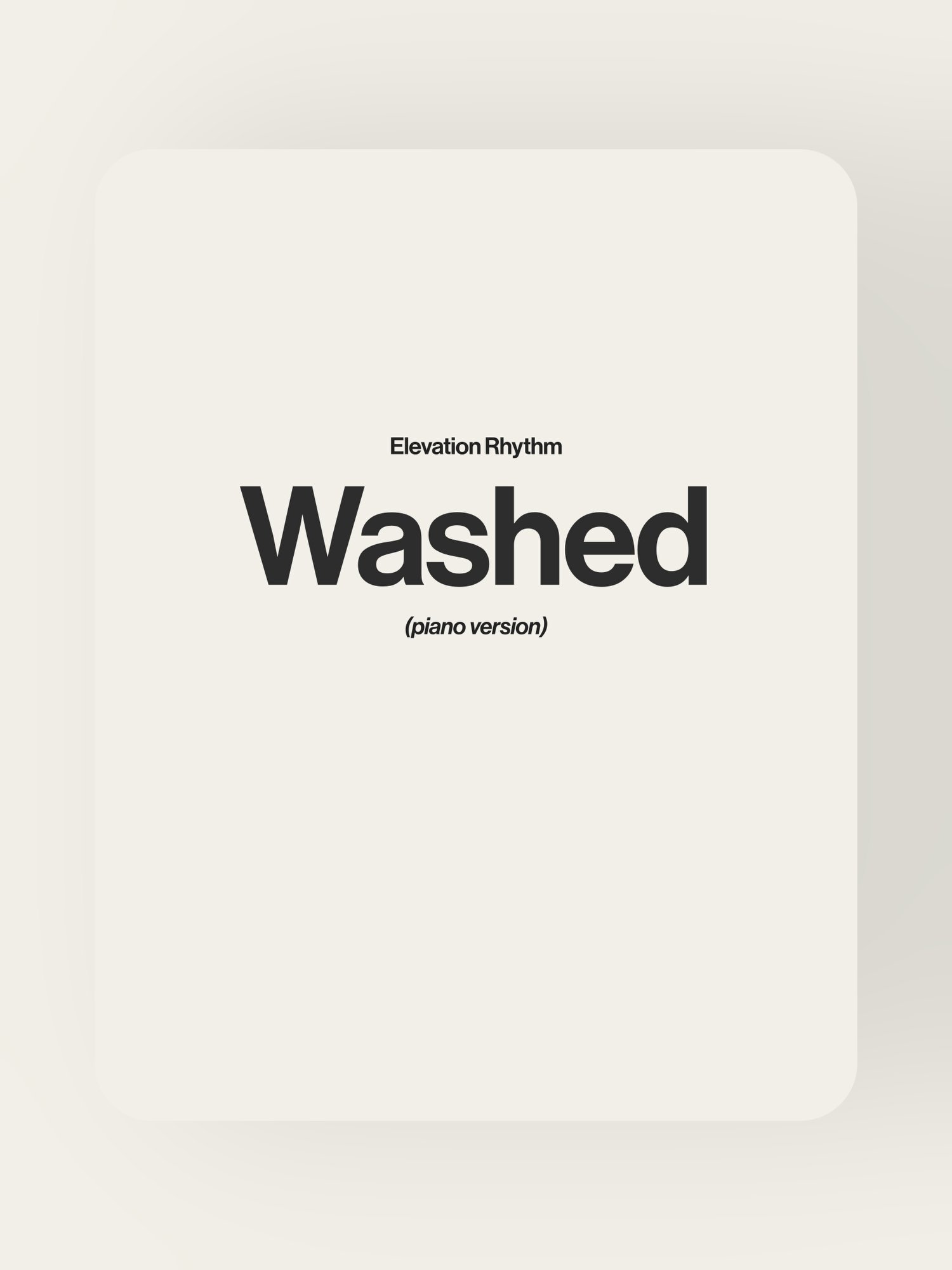 Washed - Elevation Rhythm product image (1)
