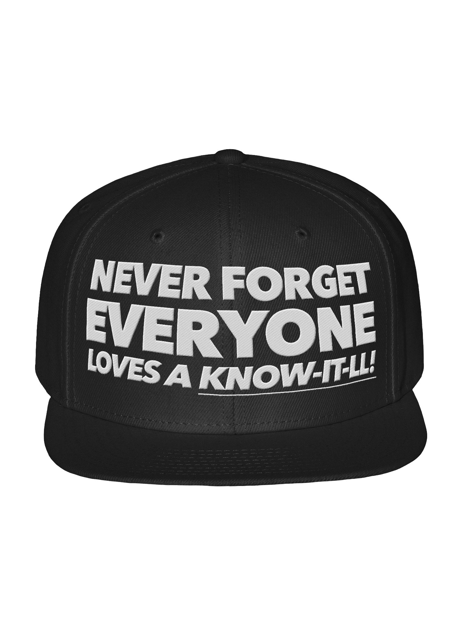 Know-It-All Nation Snapback Cap product image (1)