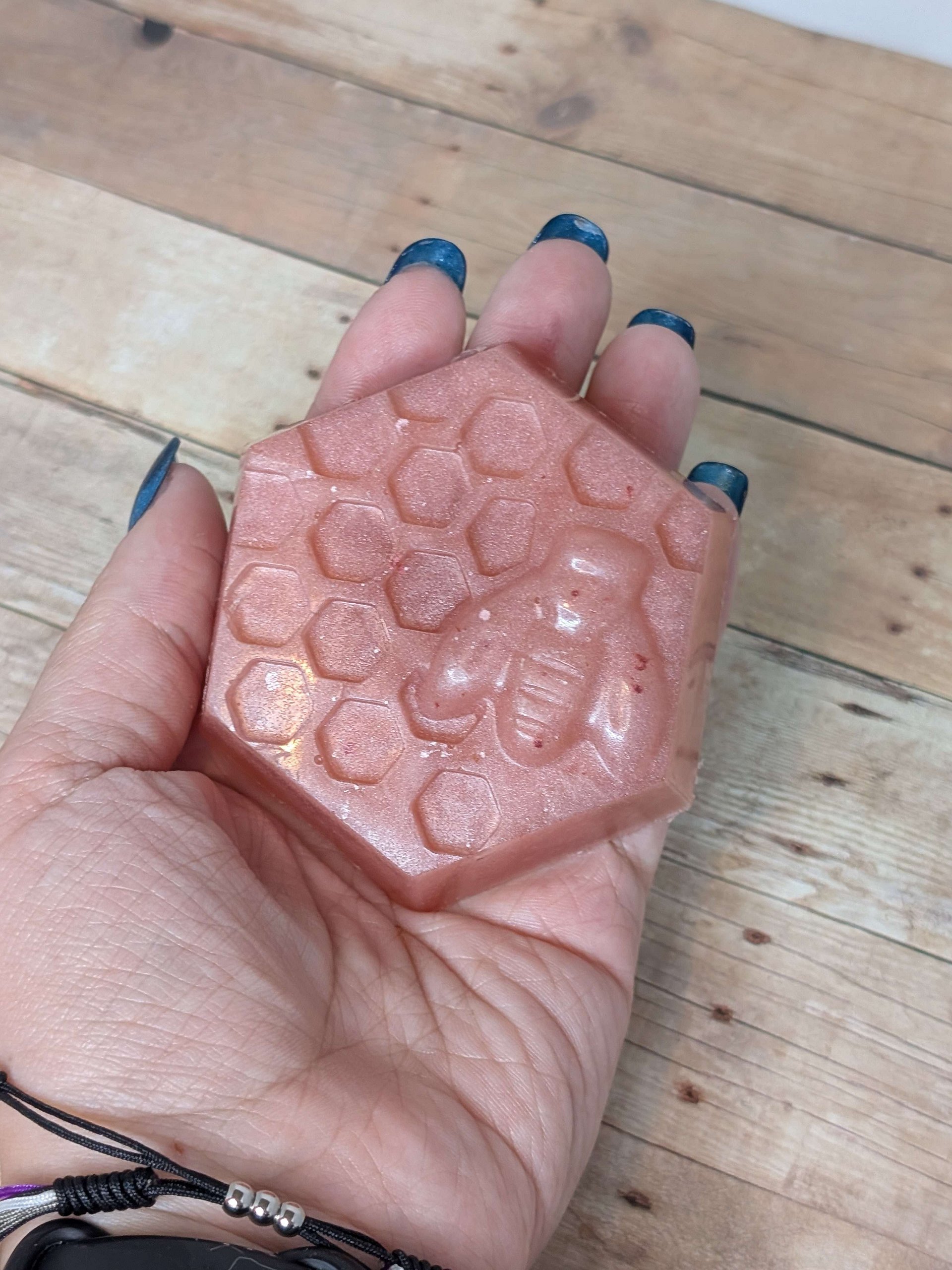 Pink Honeycomb Handmade Soap product image (3)