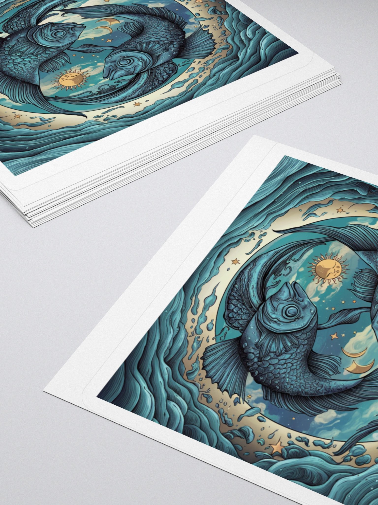 Exclusive Pisces Yin-Yang Fish Sticker - Perfect for Astrology Lovers! product image (11)