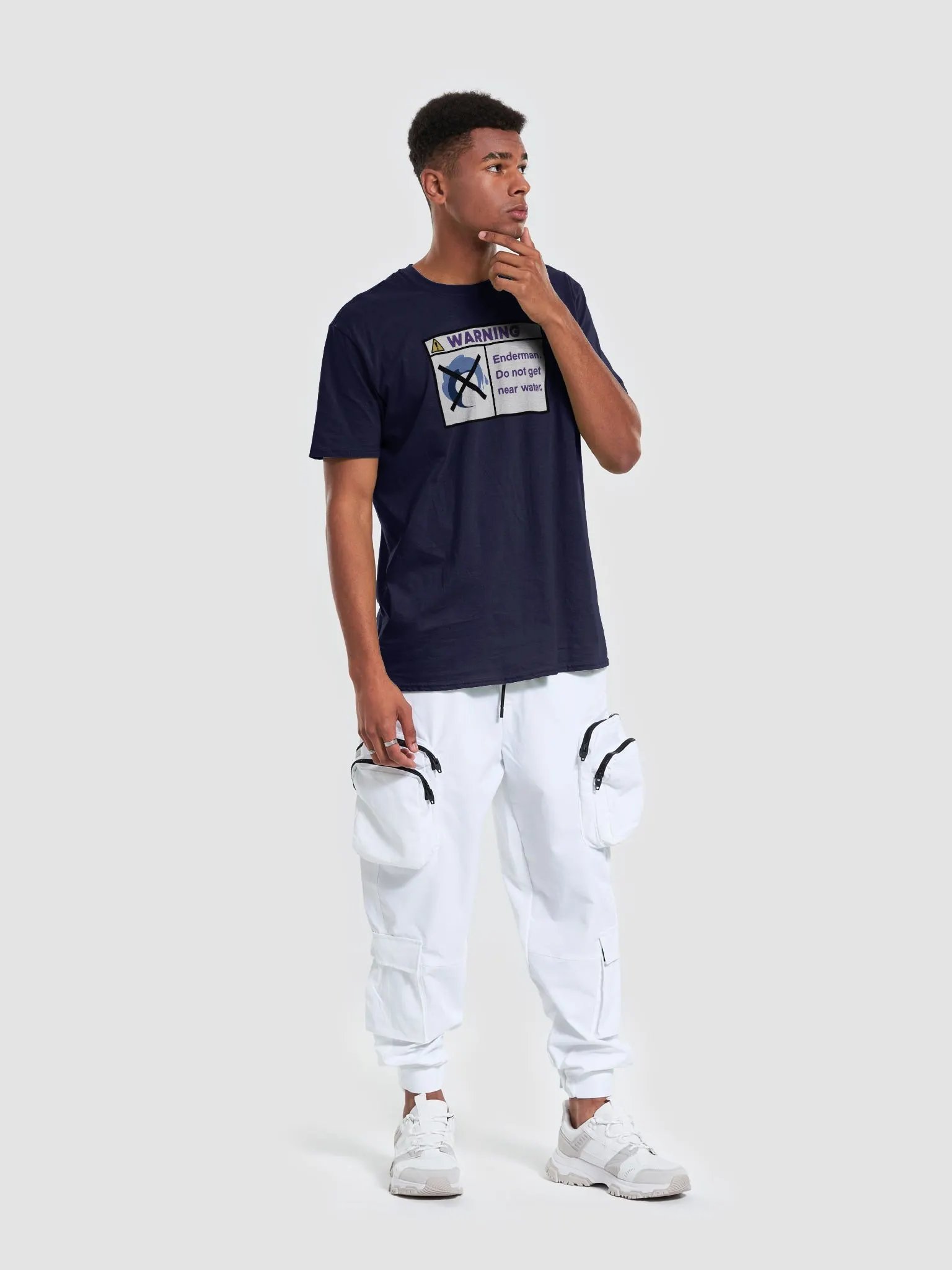 WARNING: Enderman Soft Tee product image (5)