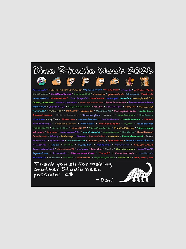 Studio Week 2026 Digital Thank You Card product image (1)
