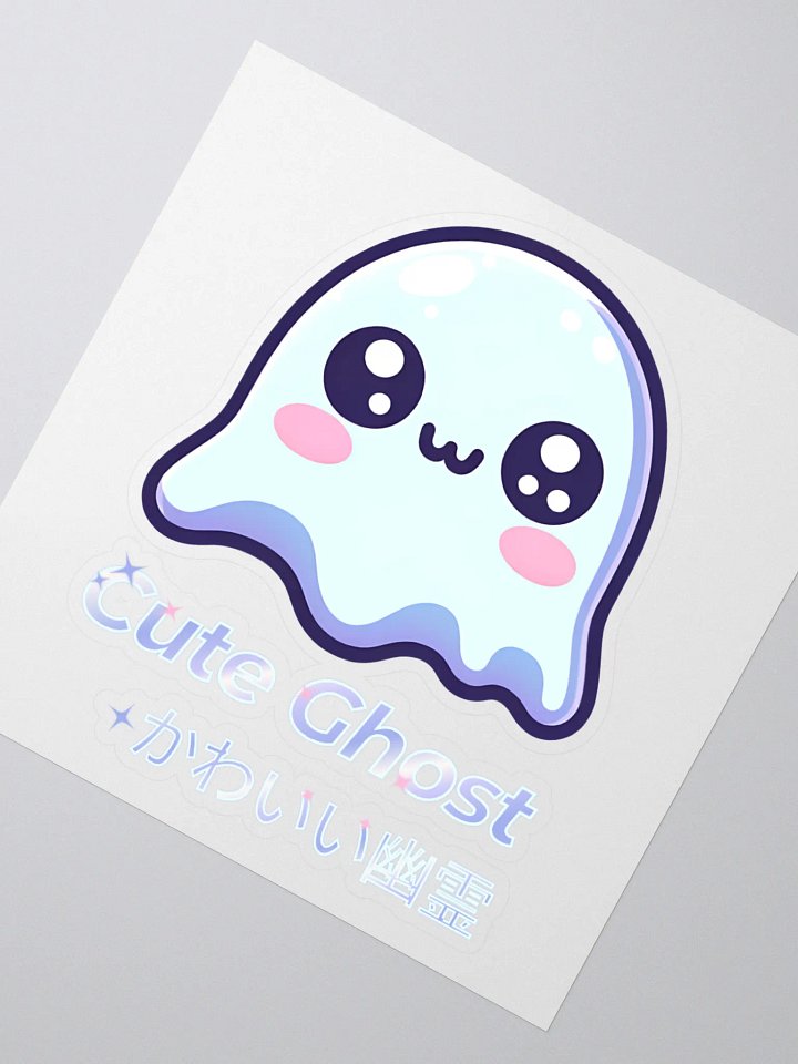 Cute Ghost Kiss Cut Sticker product image (2)