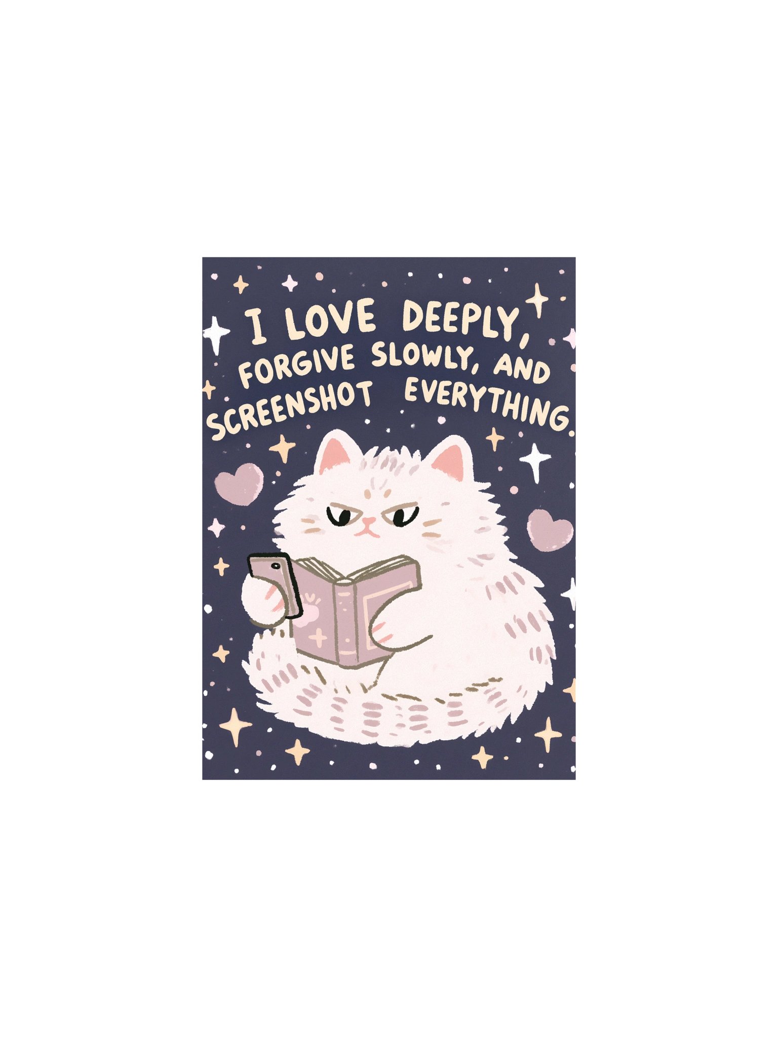 Cute Cat Quote Starry Poster product image (3)
