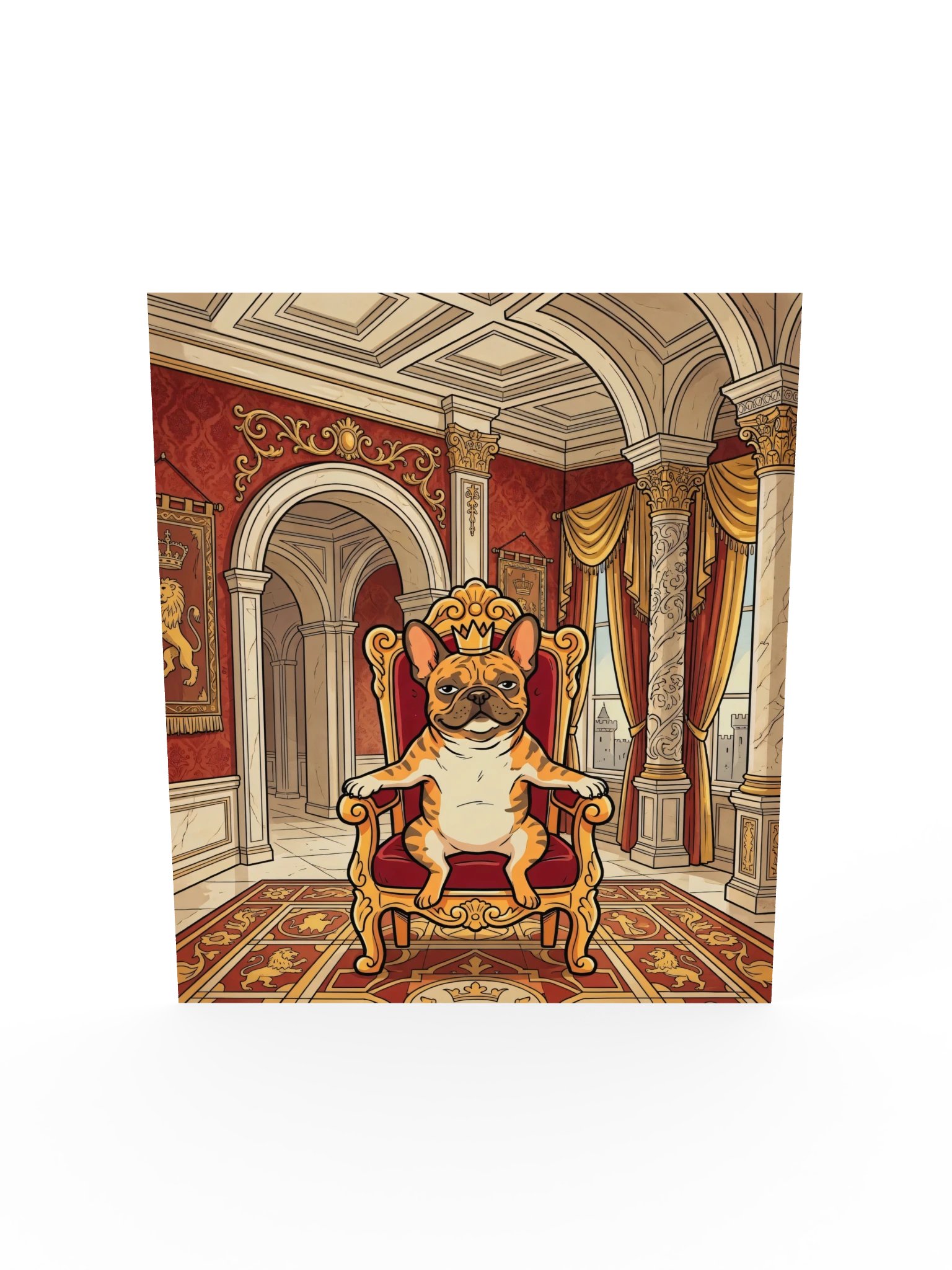 French Bulldog on the Throne Poster product image (19)