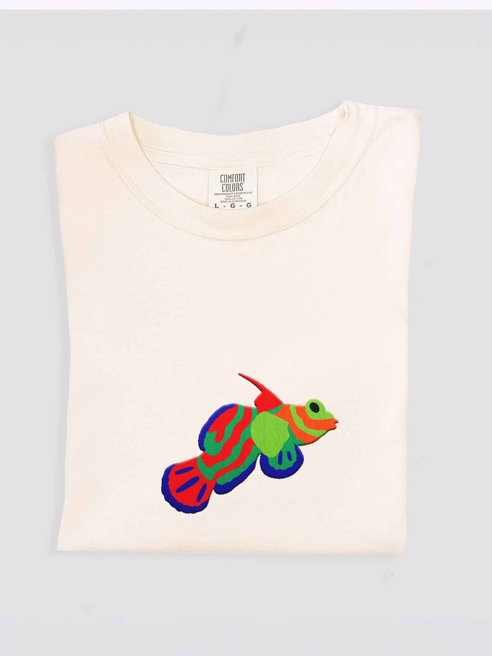 Mandarin Dragonet Embroidered Shirt | Reef Aquarium Fish Embroidery Tee | Saltwater Marine Fish Apparel product image (1)