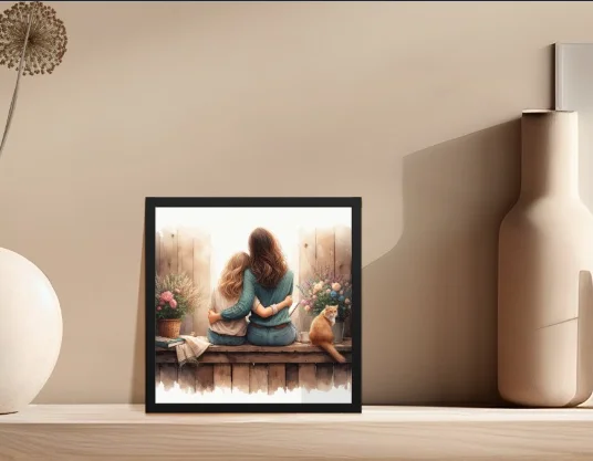 Mother and Daughter Bond Picture Perfect Poster | Mother's Day Gift product image (1)