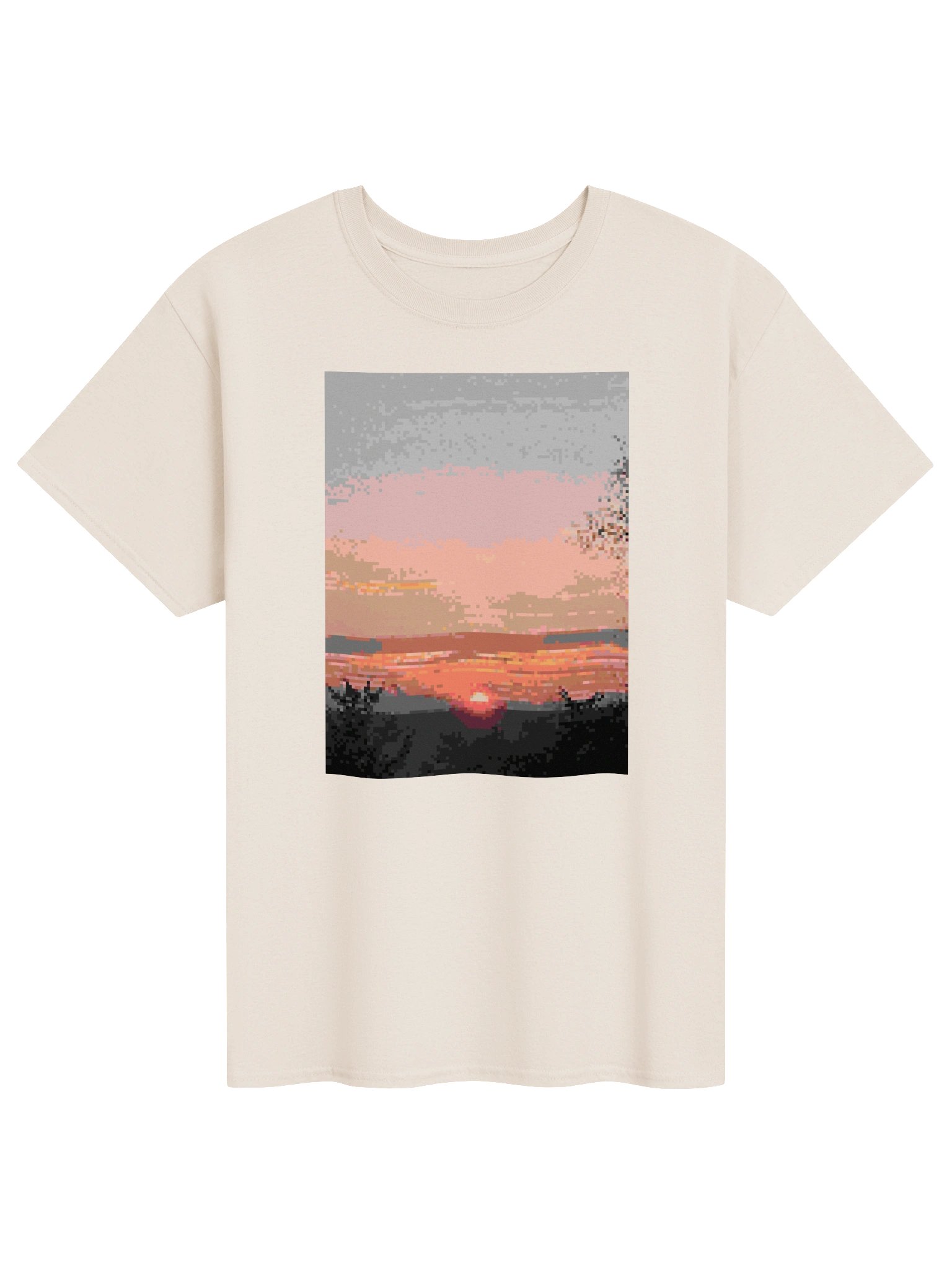 pixel sunset graphic tee product image (101)