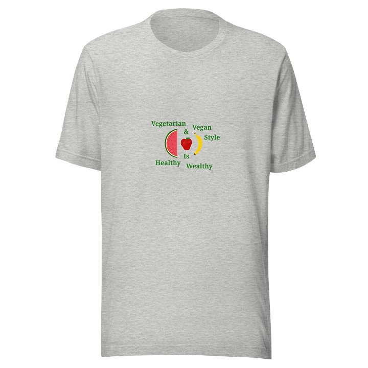 Healthy Wealthy Vegetarian & Vegan T-Shirt product image (1)