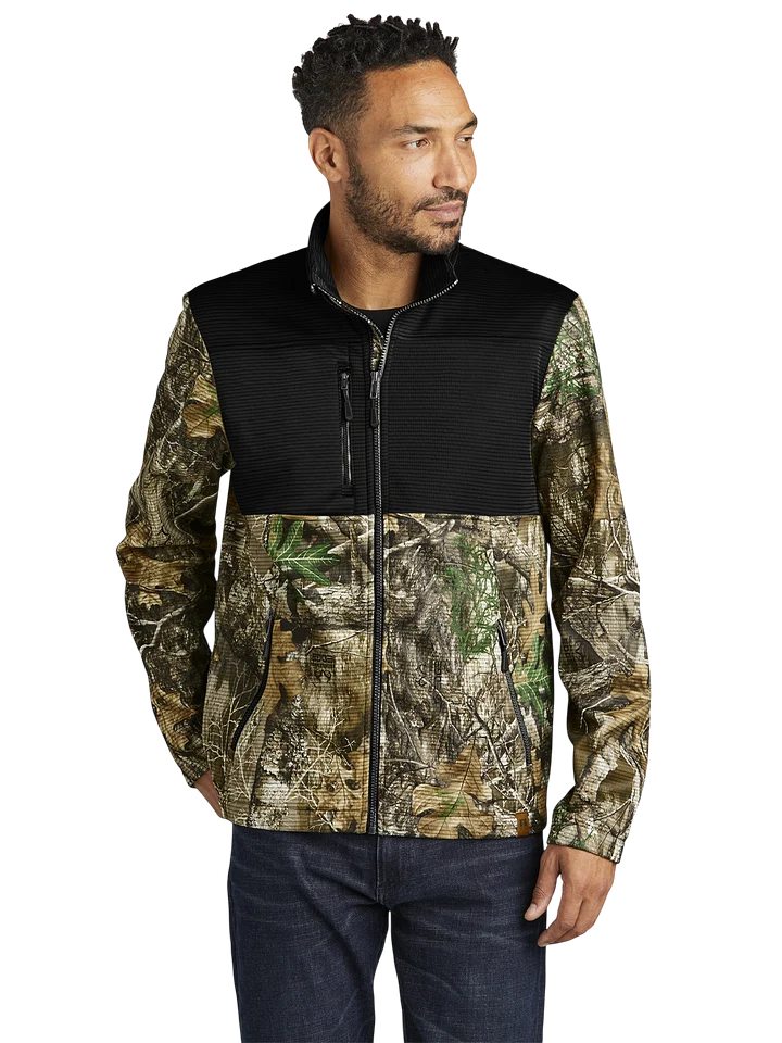 Realtree Atlas Colorblock Soft Shell Jacket — Embroidered Monogram "DLK" product image (1)