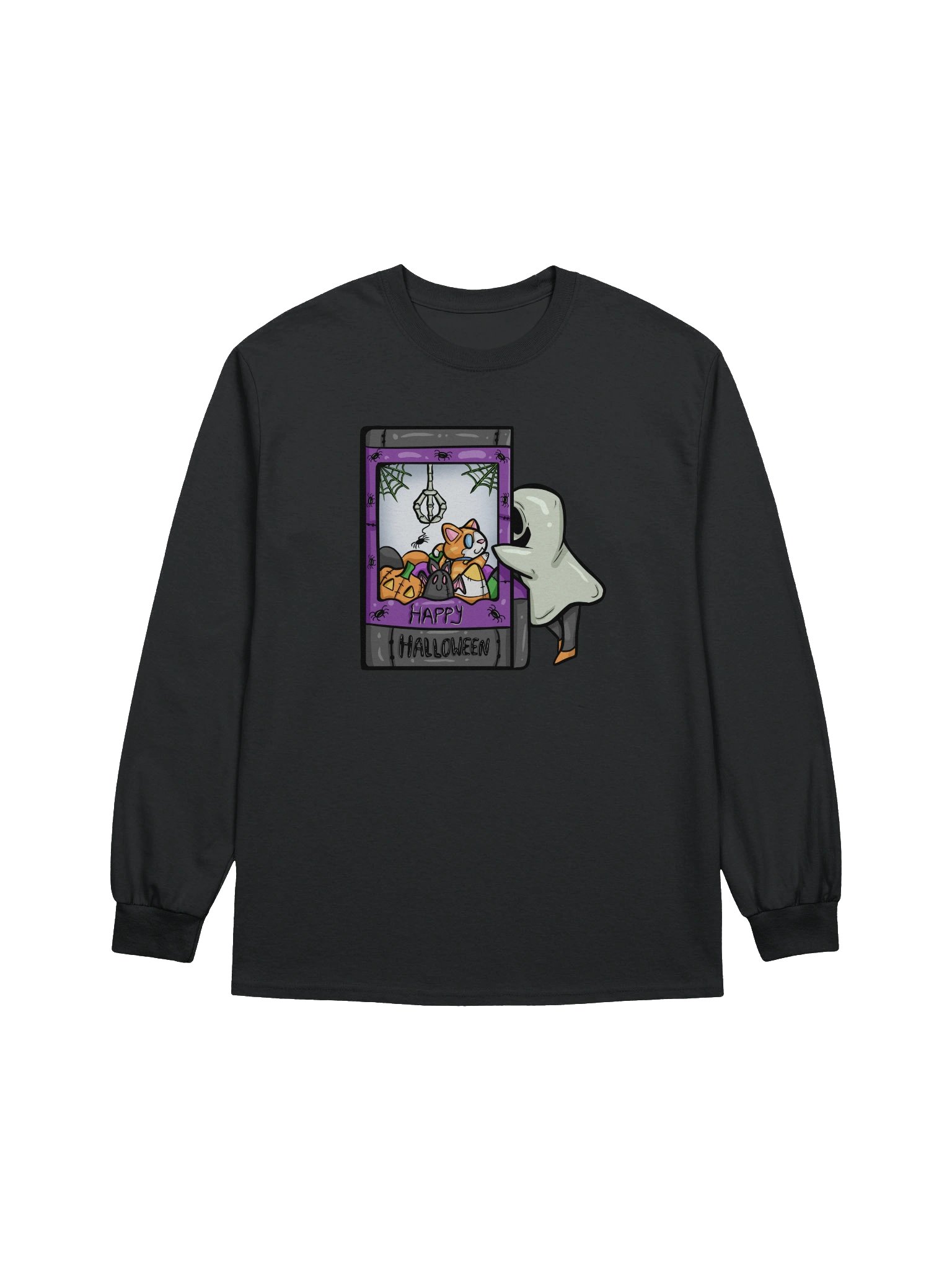 Arcade Warrior Haunted Claw Machine Unisex Long Sleeve Shirt Halloween 2025 product image (3)