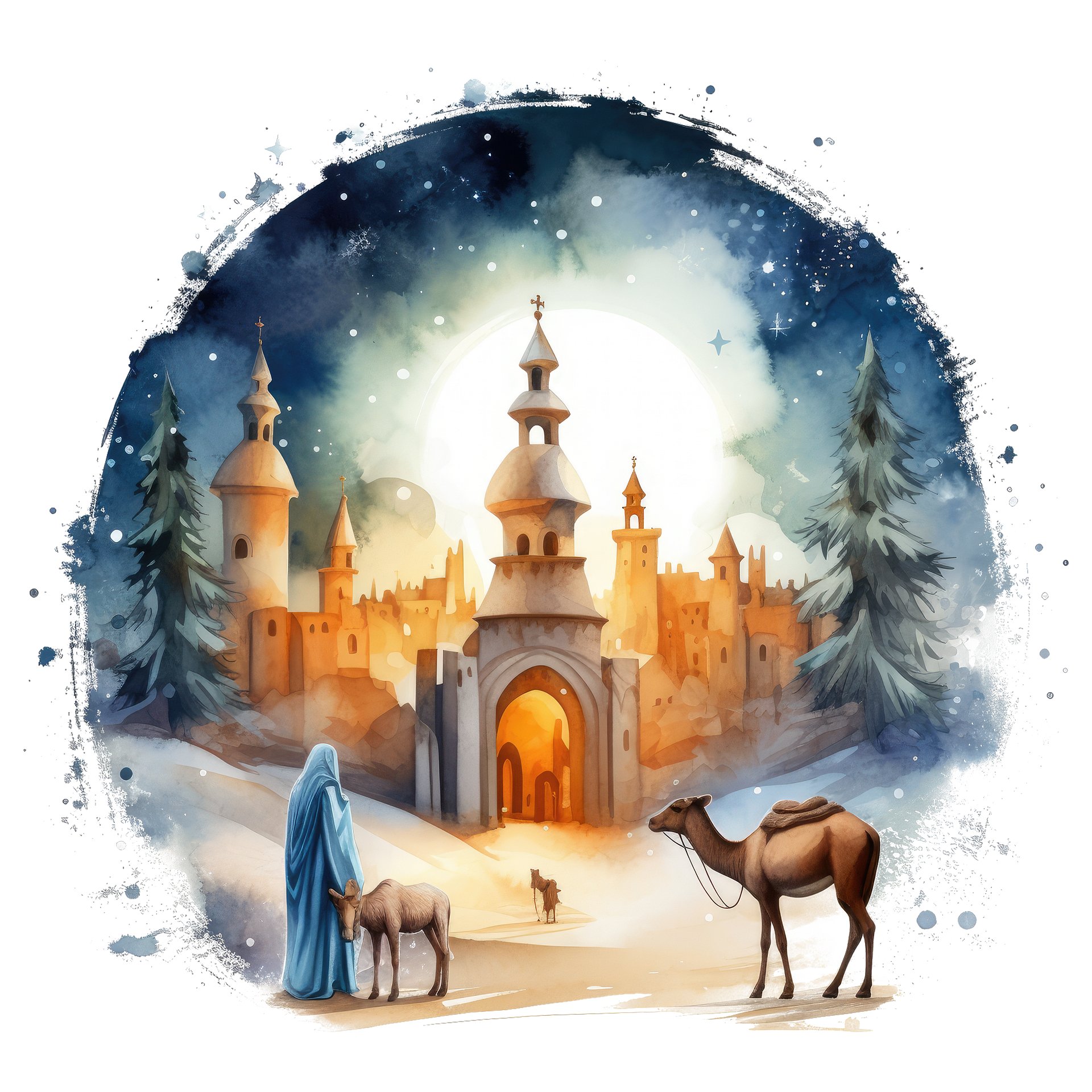 Jesus Born - Clipart Christmas Clipart product image (7)