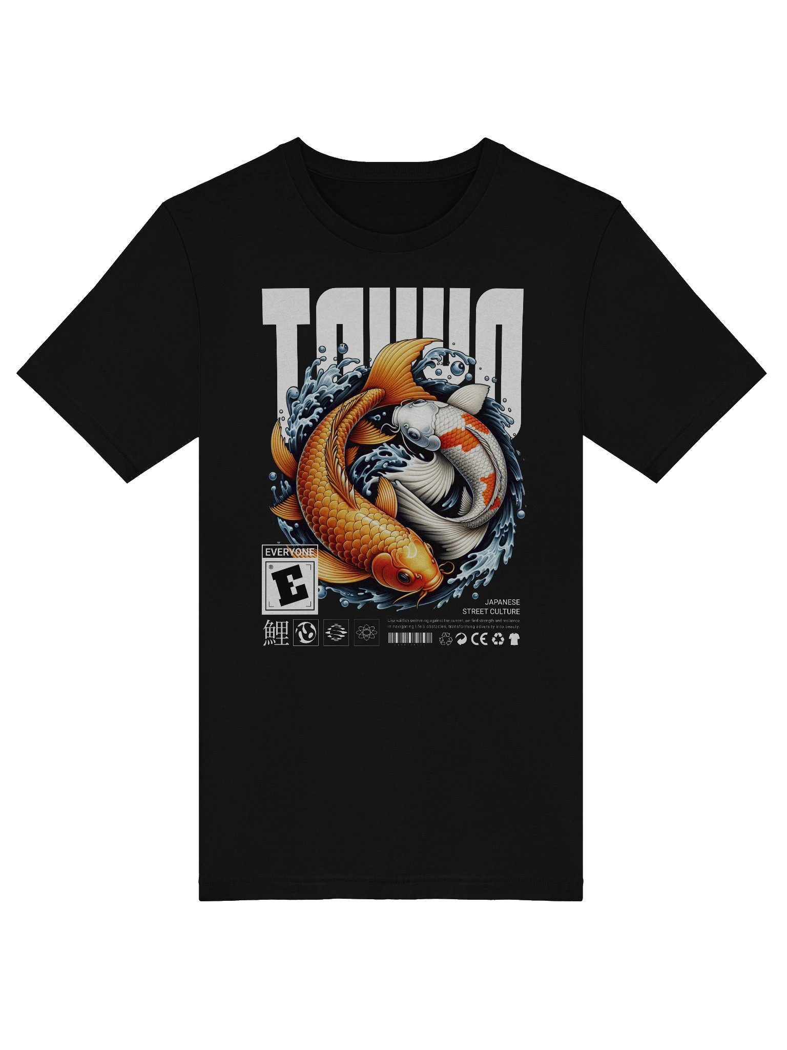 Koi Fish Graphic T-Shirt: A Fusion of Art and Tokyo Style product image (5)