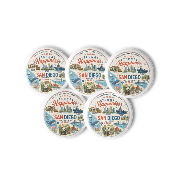 Eternal Happiness 2026 San Diego California Landmarks Pin product image (1)